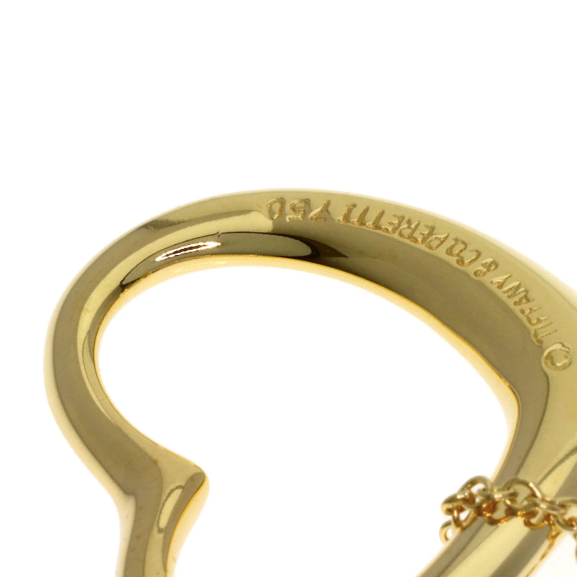 Open Heart Pendant Necklace 18K Yellow Gold 18.2mm - Image 5