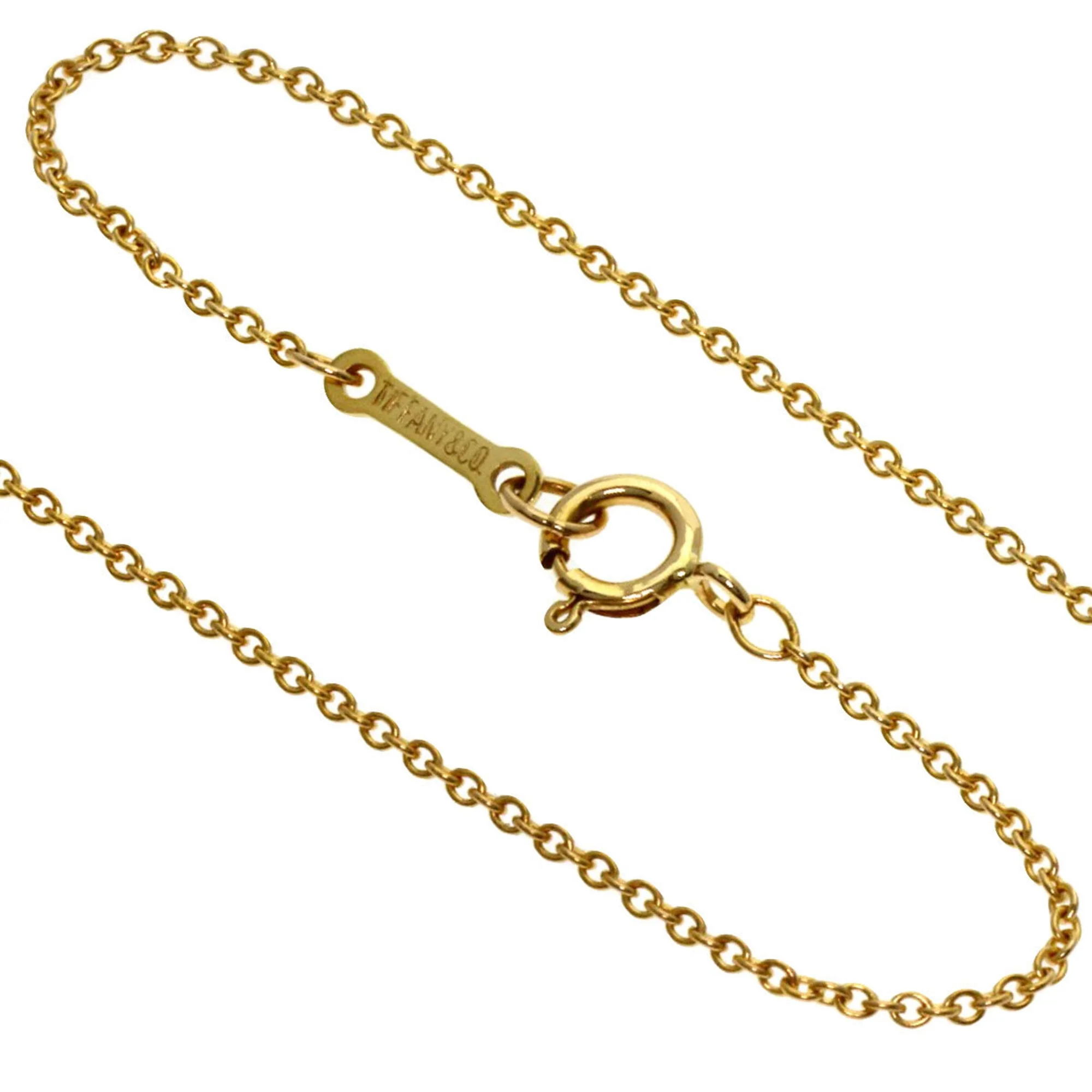 Open Heart Pendant Necklace 18K Yellow Gold 18.2mm - Image 3