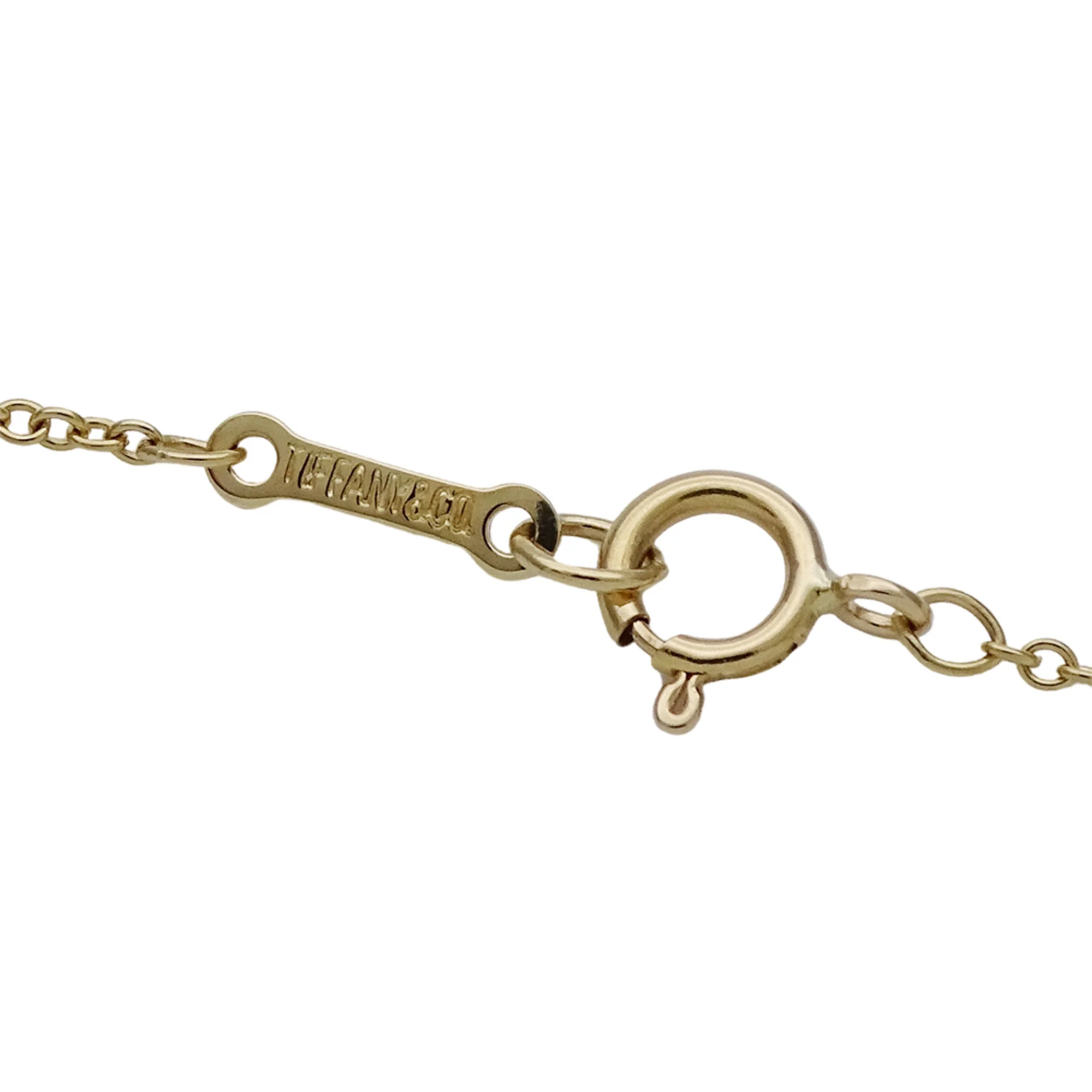 Open Heart Pendant Necklace 18K Yellow Gold 18.3mm - Image 5