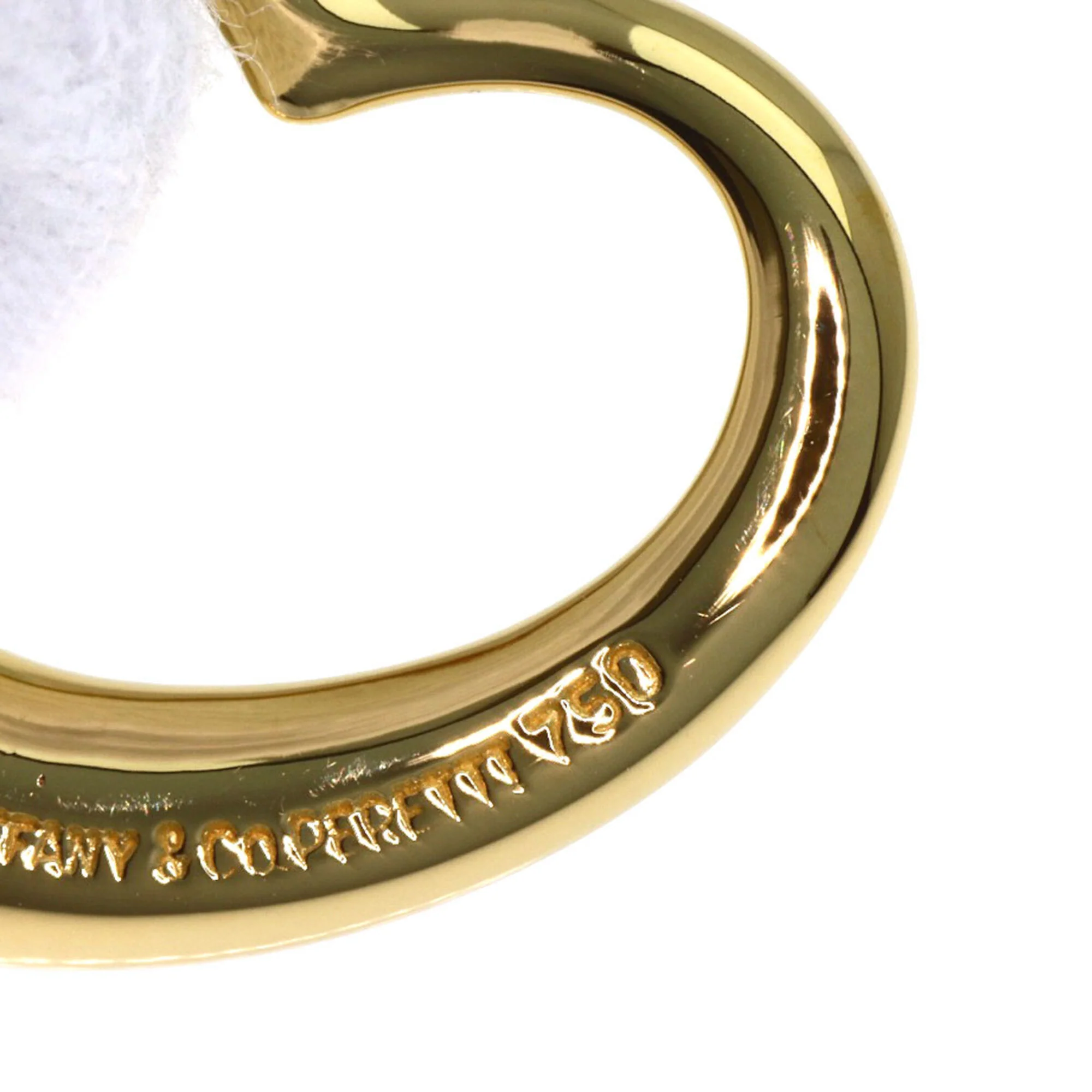 Open Heart Pendant Necklace 18K Yellow Gold 18.4mm - Image 5