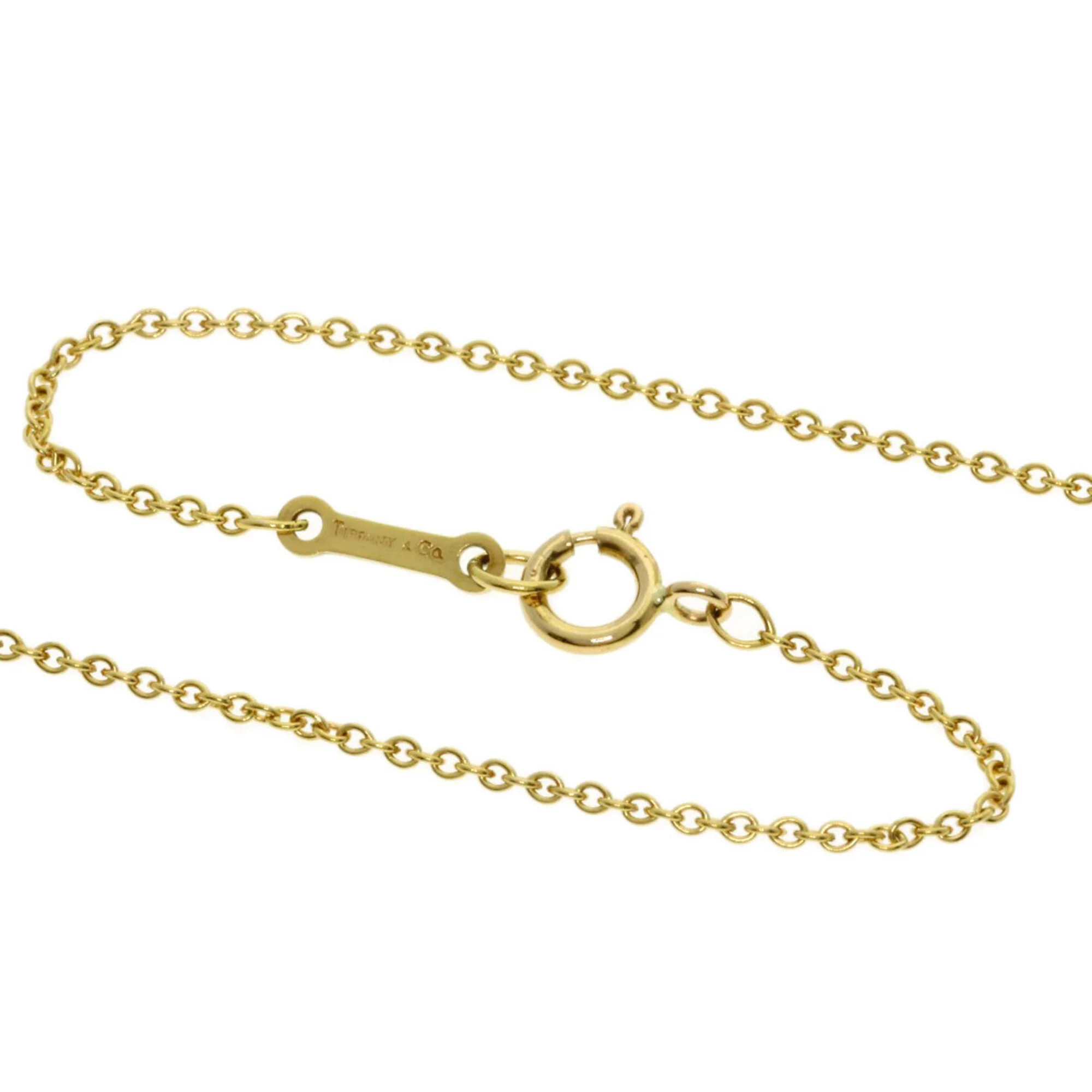Open Heart Pendant Necklace 18K Yellow Gold 18.4mm - Image 3