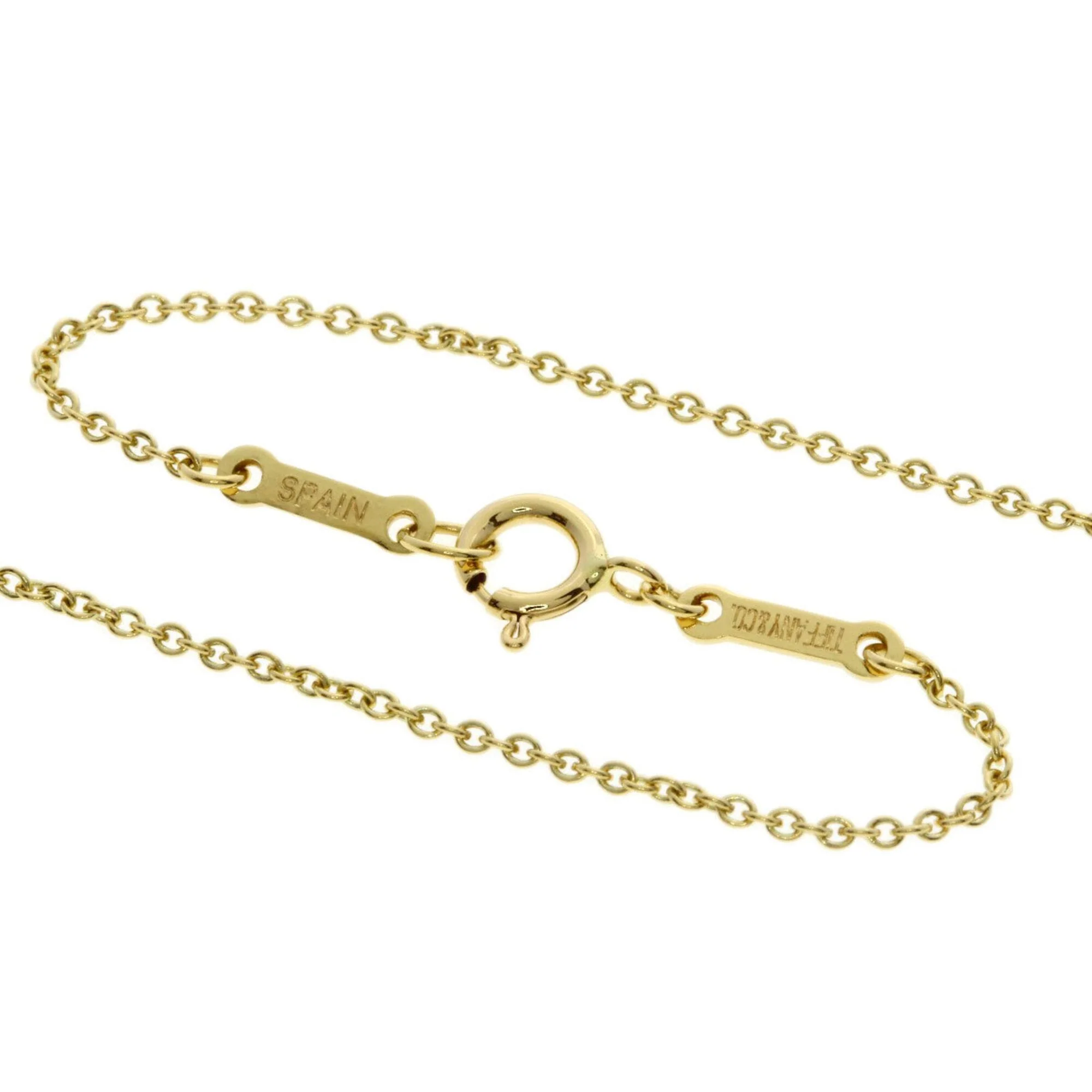 Open Heart Pendant Necklace 18K Yellow Gold 18.8mm - Image 3