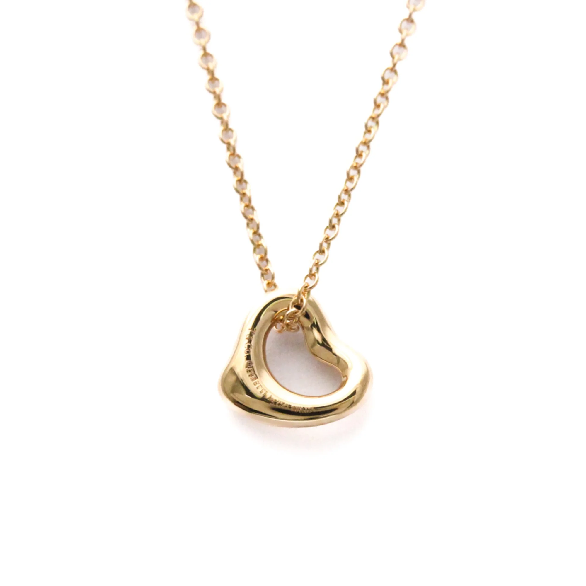 Open Heart Pendant Necklace 7.2mm - Image 2