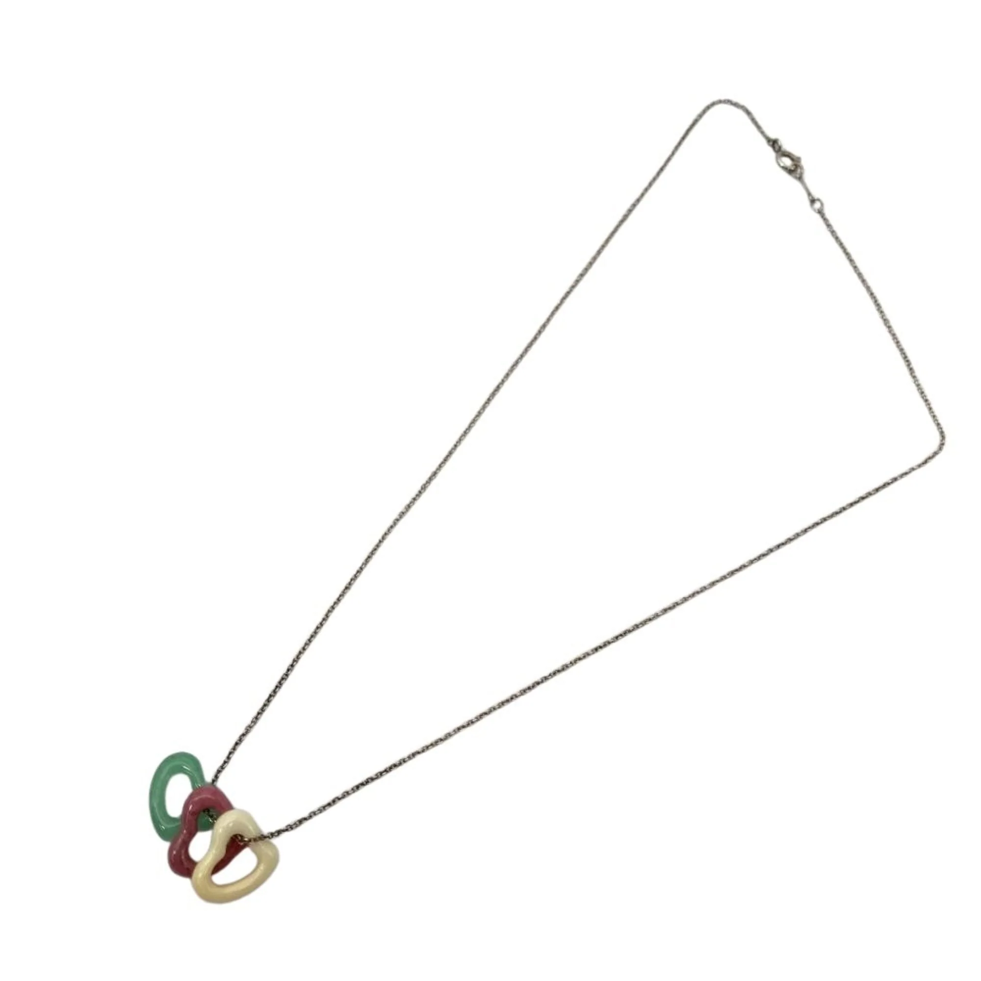 Open Heart Pendant Necklace Sterling Silver 12mm - Image 6