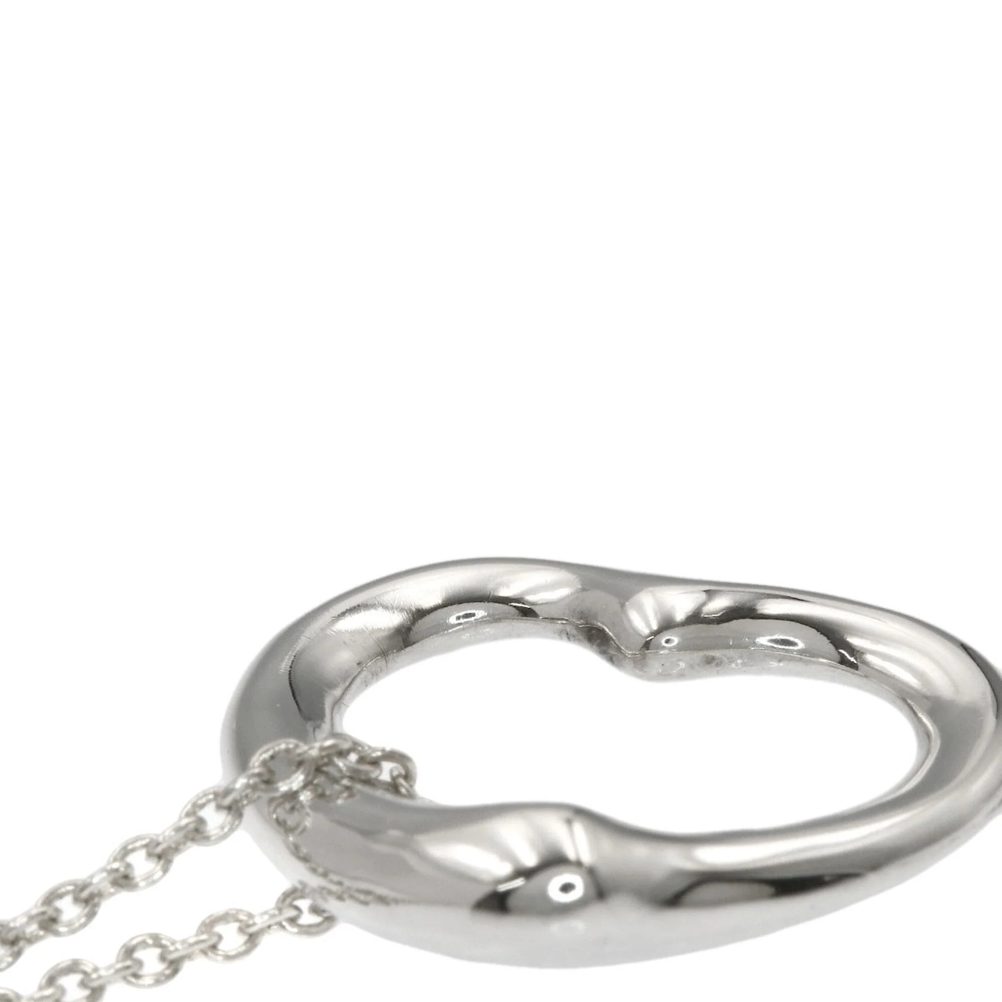 Open Heart Pendant Necklace Sterling Silver 20.5mm - Image 7
