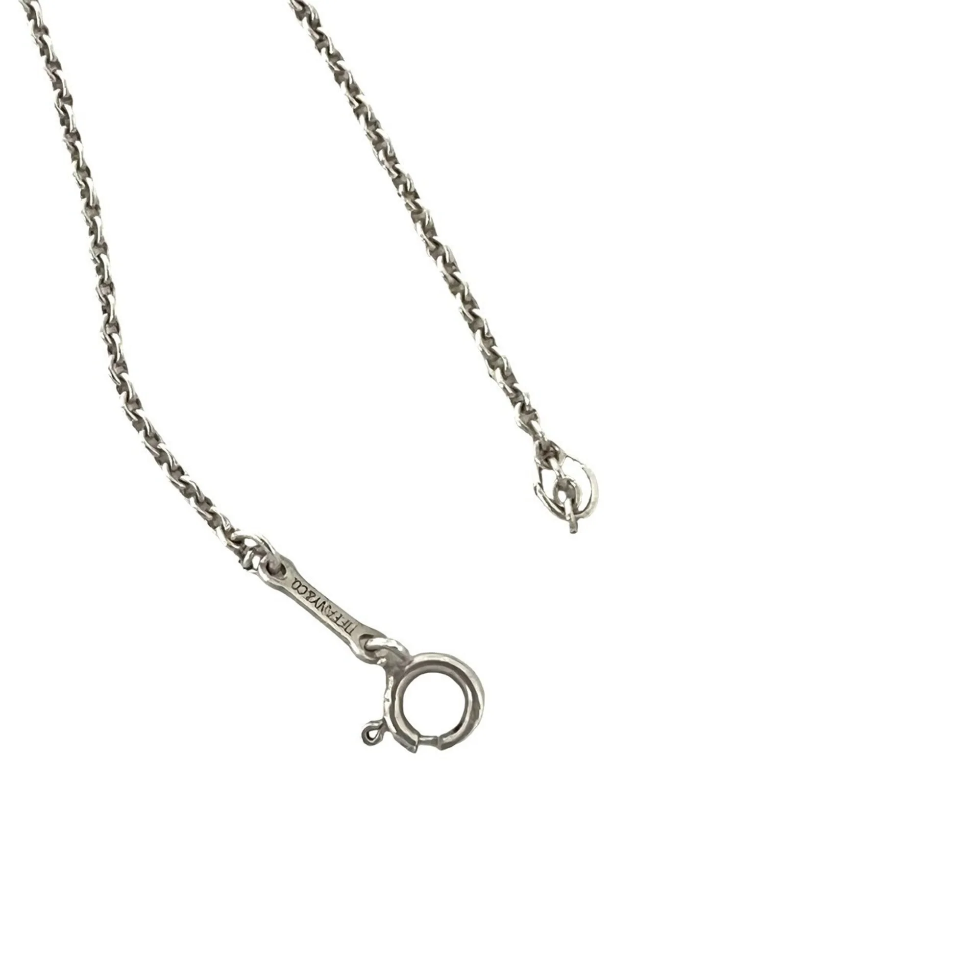 Open Heart Pendant Necklace Sterling Silver 23mm - Image 4