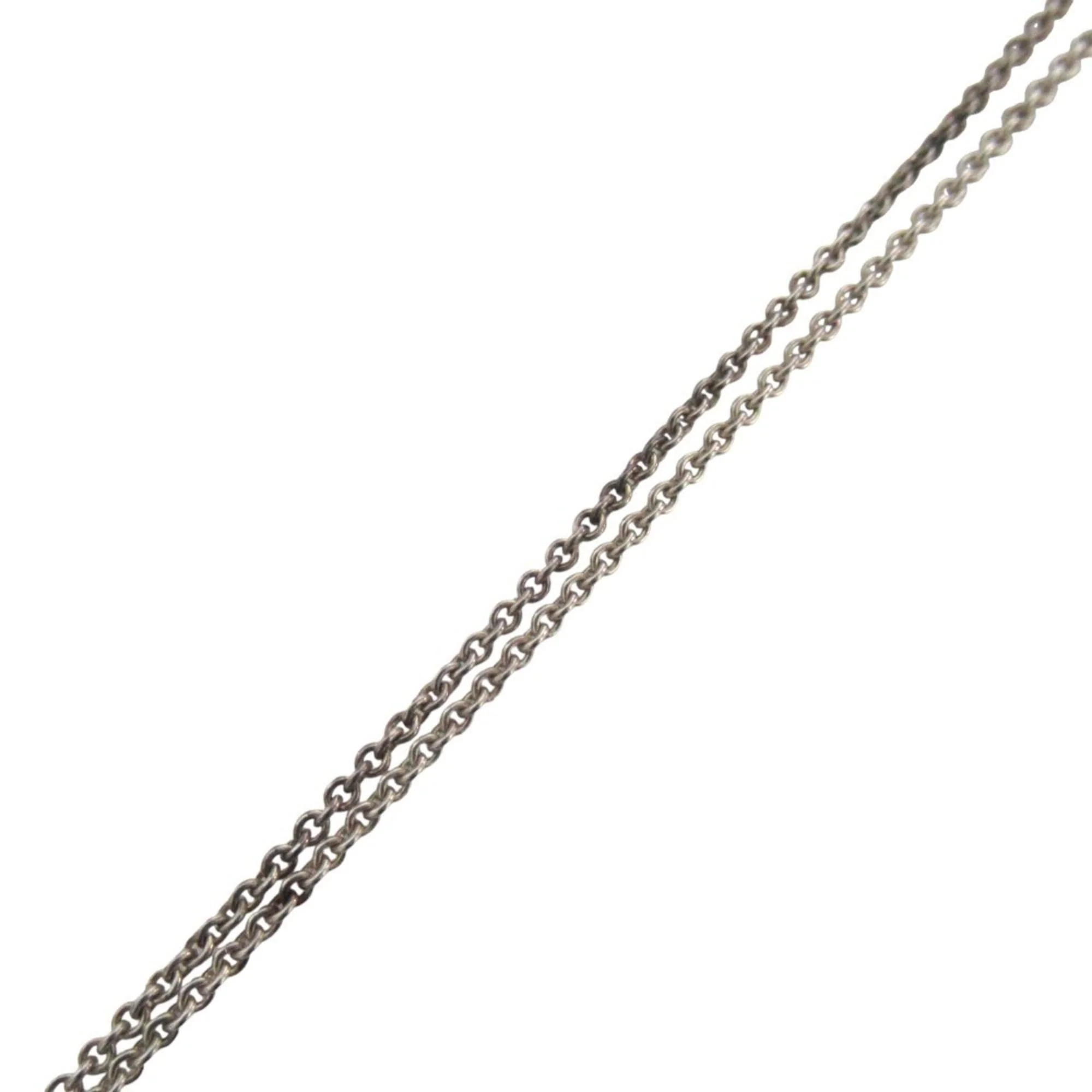 Open Heart Pendant Necklace Sterling Silver 30mm - Image 5