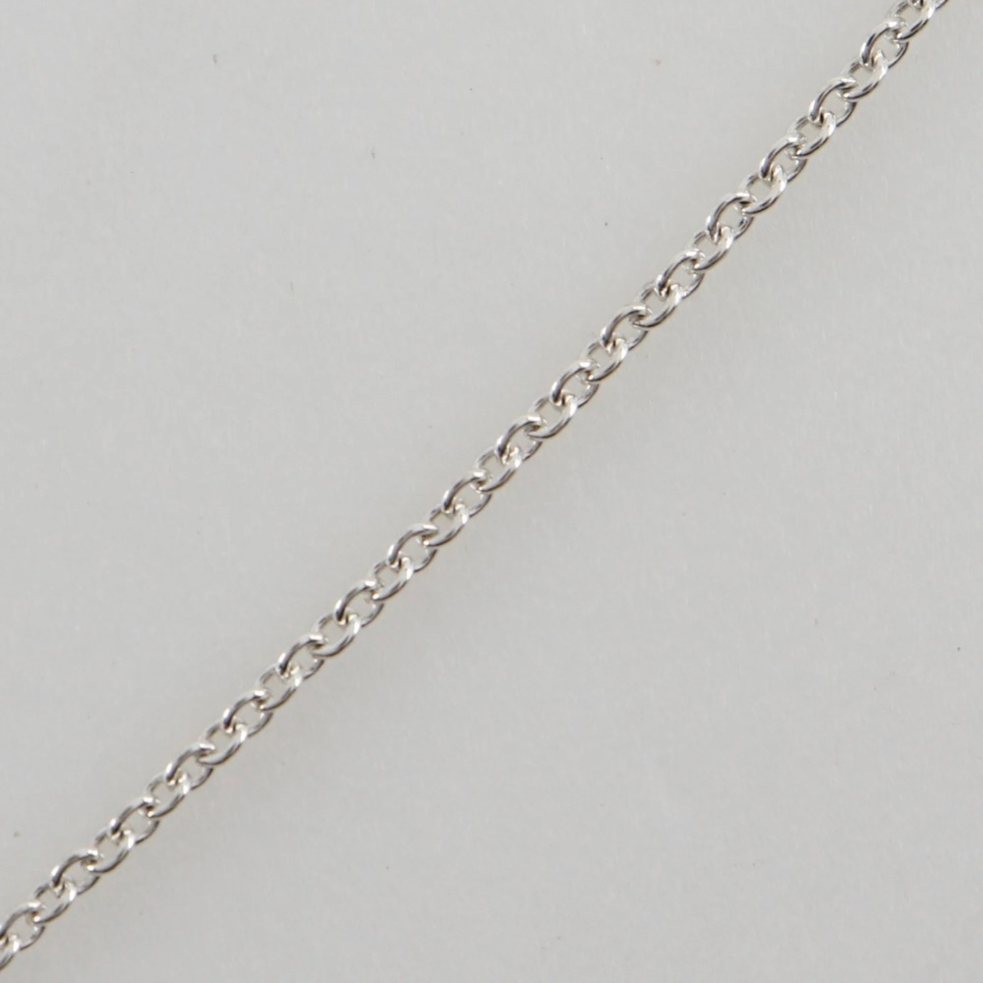 Open Heart Pendant Necklace Sterling Silver 9mm - Image 4