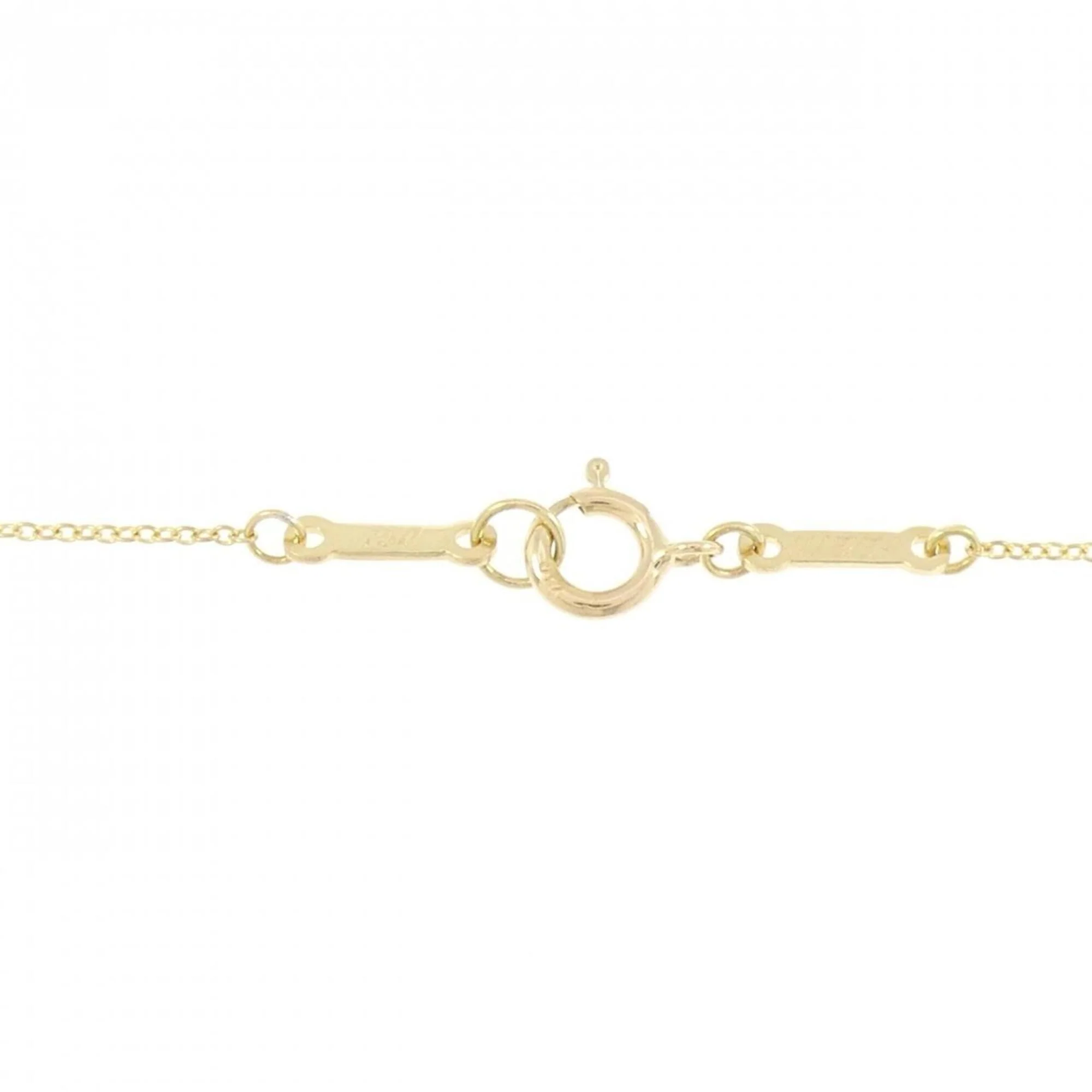 Open Teardrop Pendant Necklace 18K Yellow Gold - Image 5