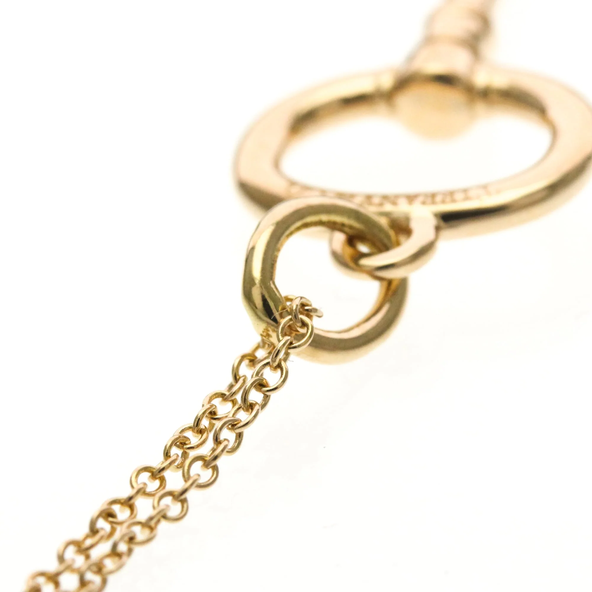 Oval Key Pendant Necklace 18K Rose Gold - Image 6