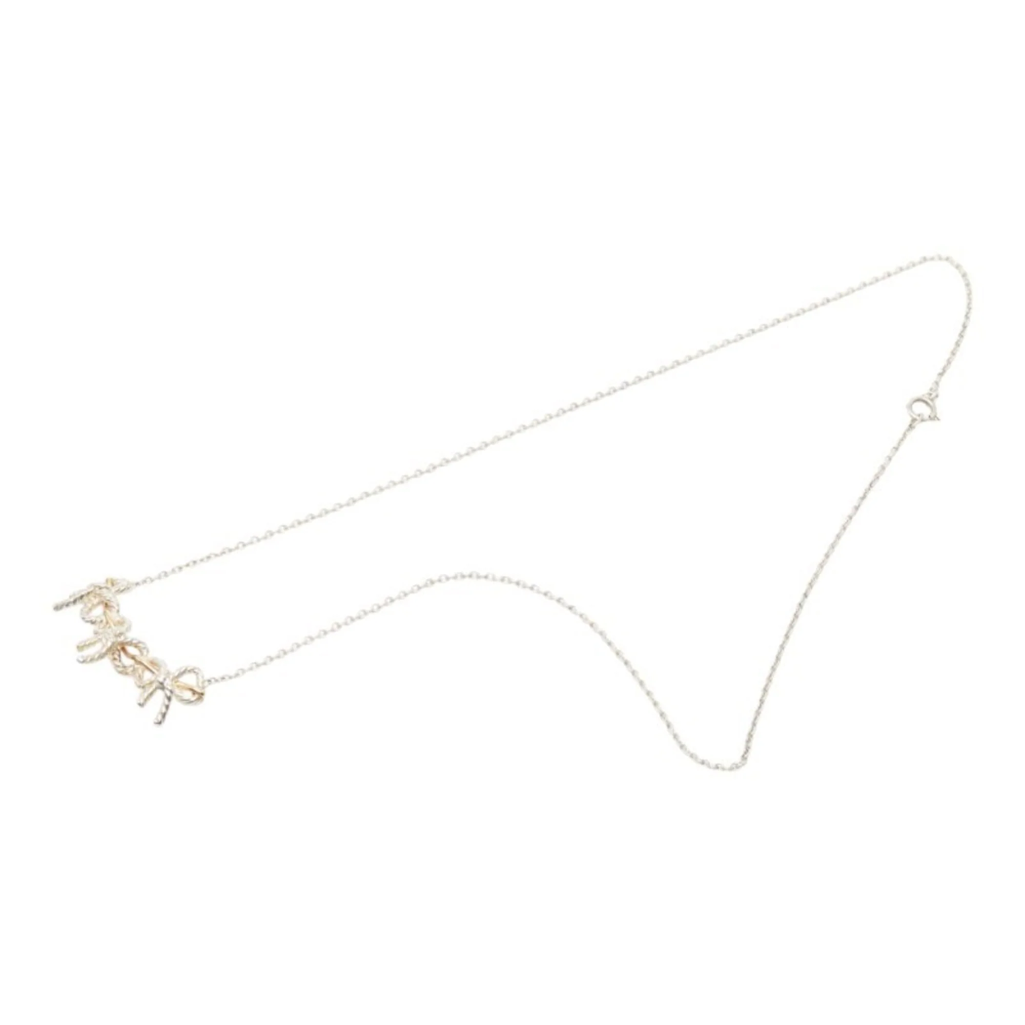 Pendant Necklace 18K Gold and Sterling Silver - Image 4