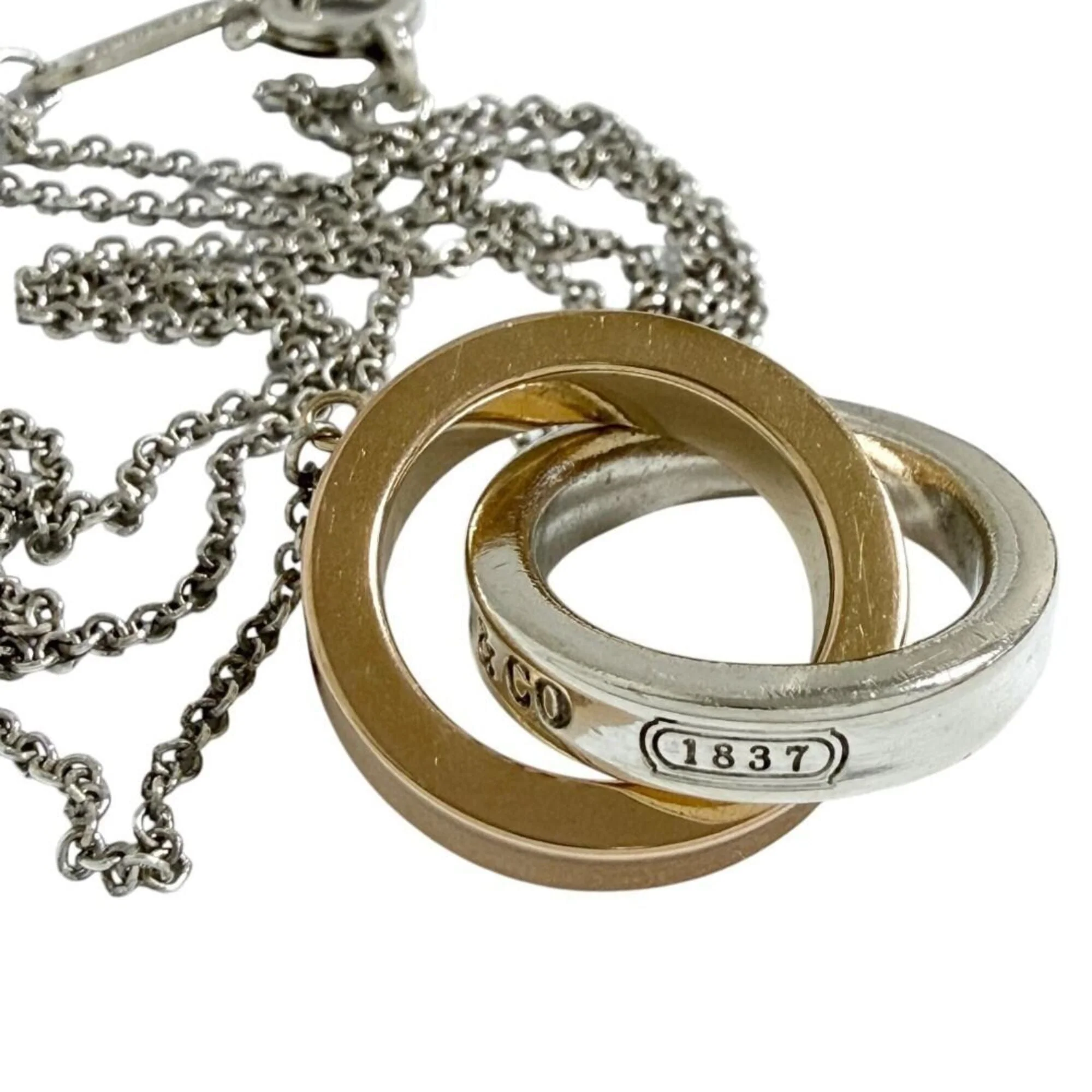 Pendant Necklace 18K Rose Gold and Sterling Silver - Image 5