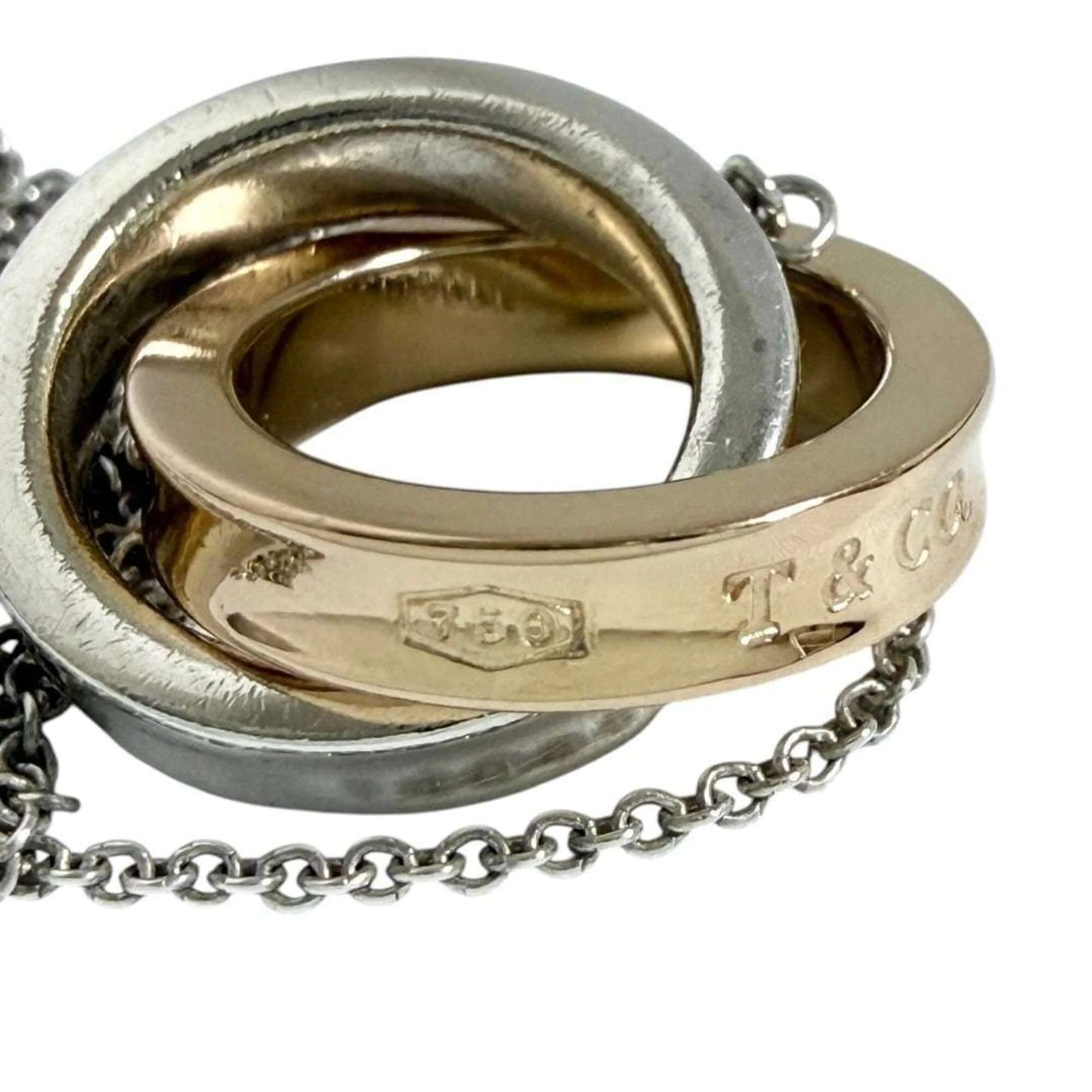 Pendant Necklace 18K Rose Gold and Sterling Silver - Image 7