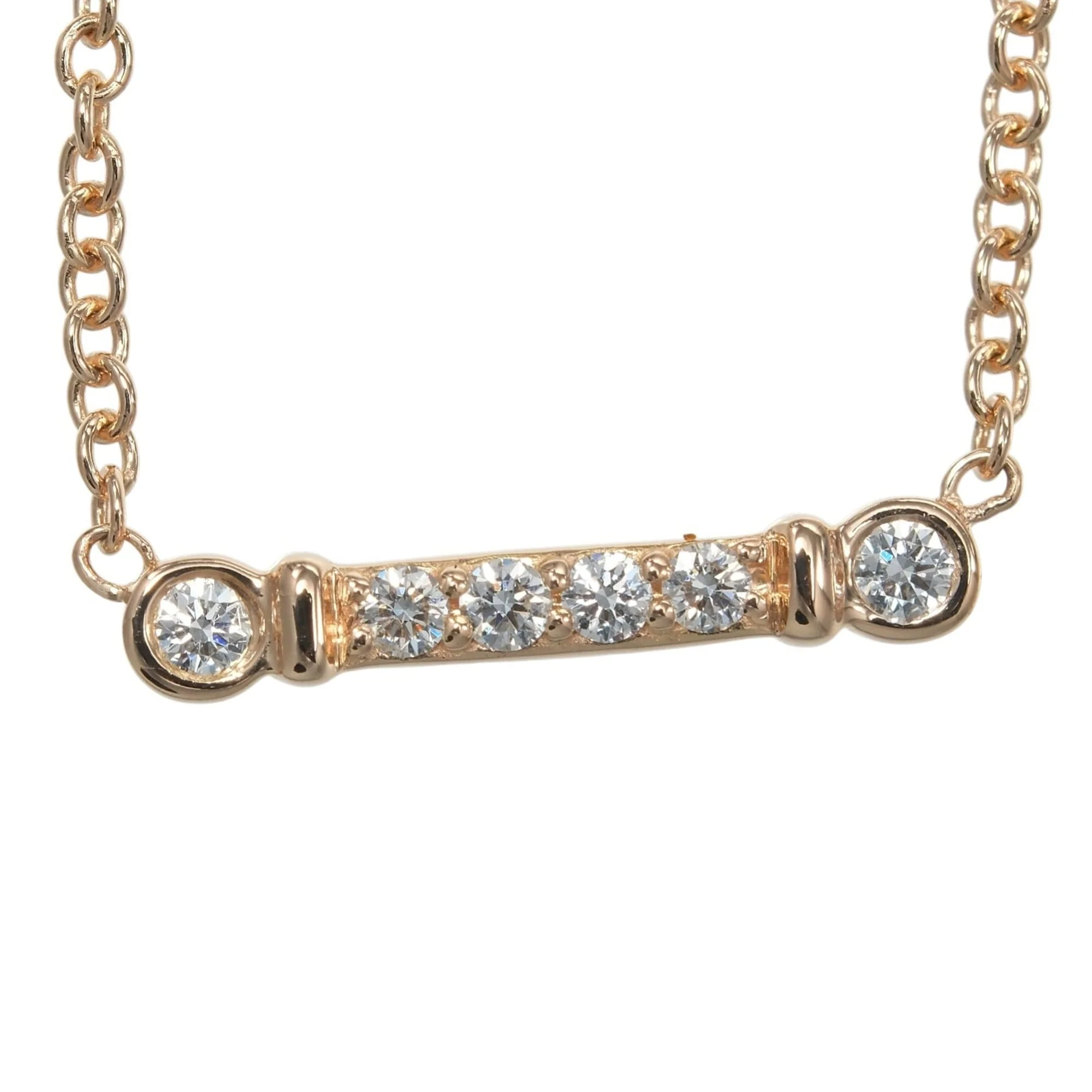Pendant Necklace 18K Rose Gold with Diamond - Image 4