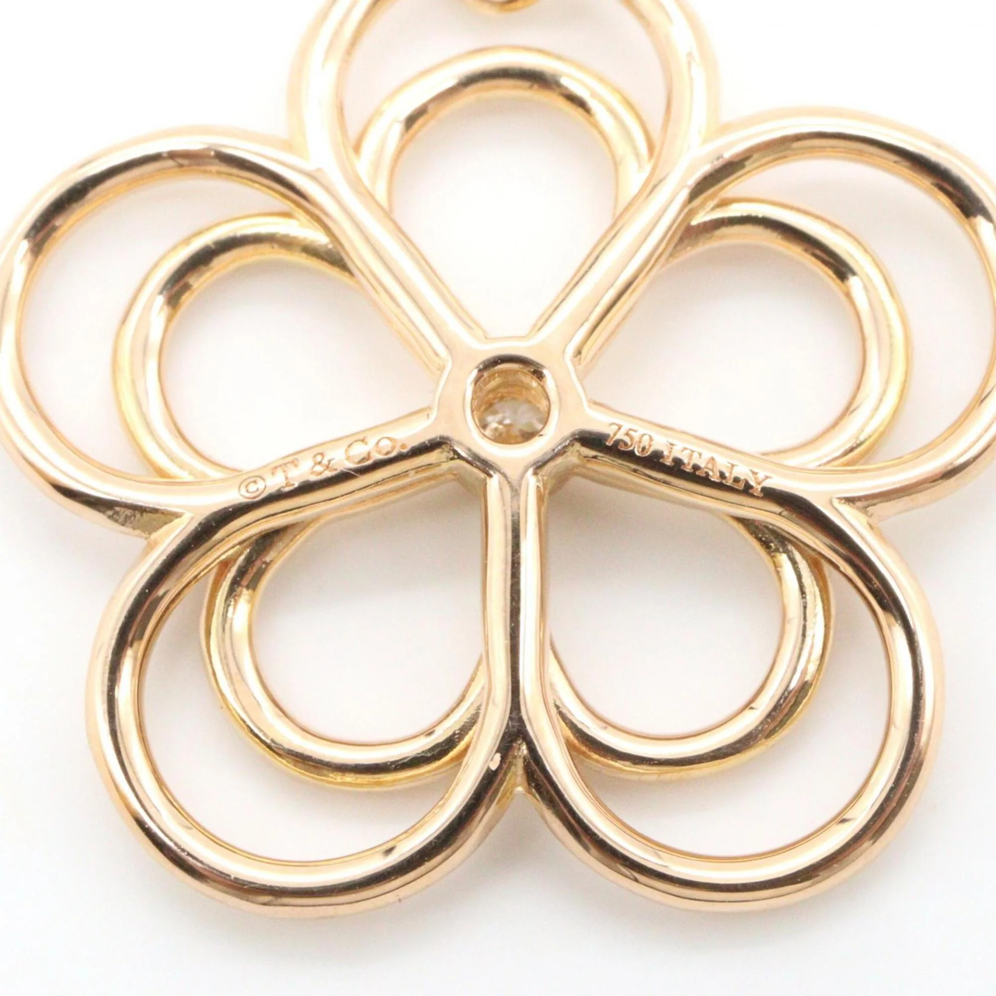 Pendant Necklace 18K Rose Gold with Diamond - Image 5