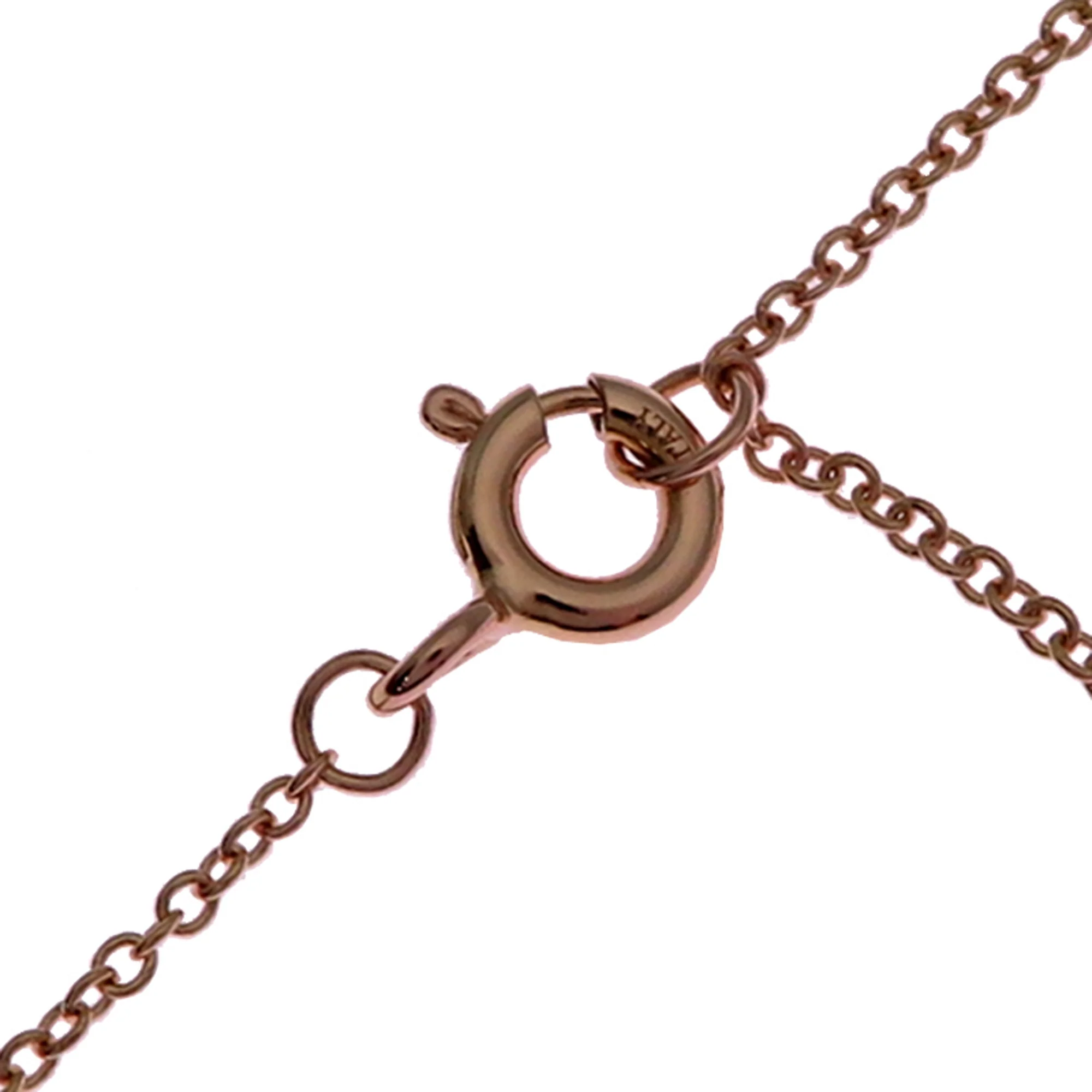 Pendant Necklace 18K Rose Gold With Diamond and Mother of Pearl - Image 4