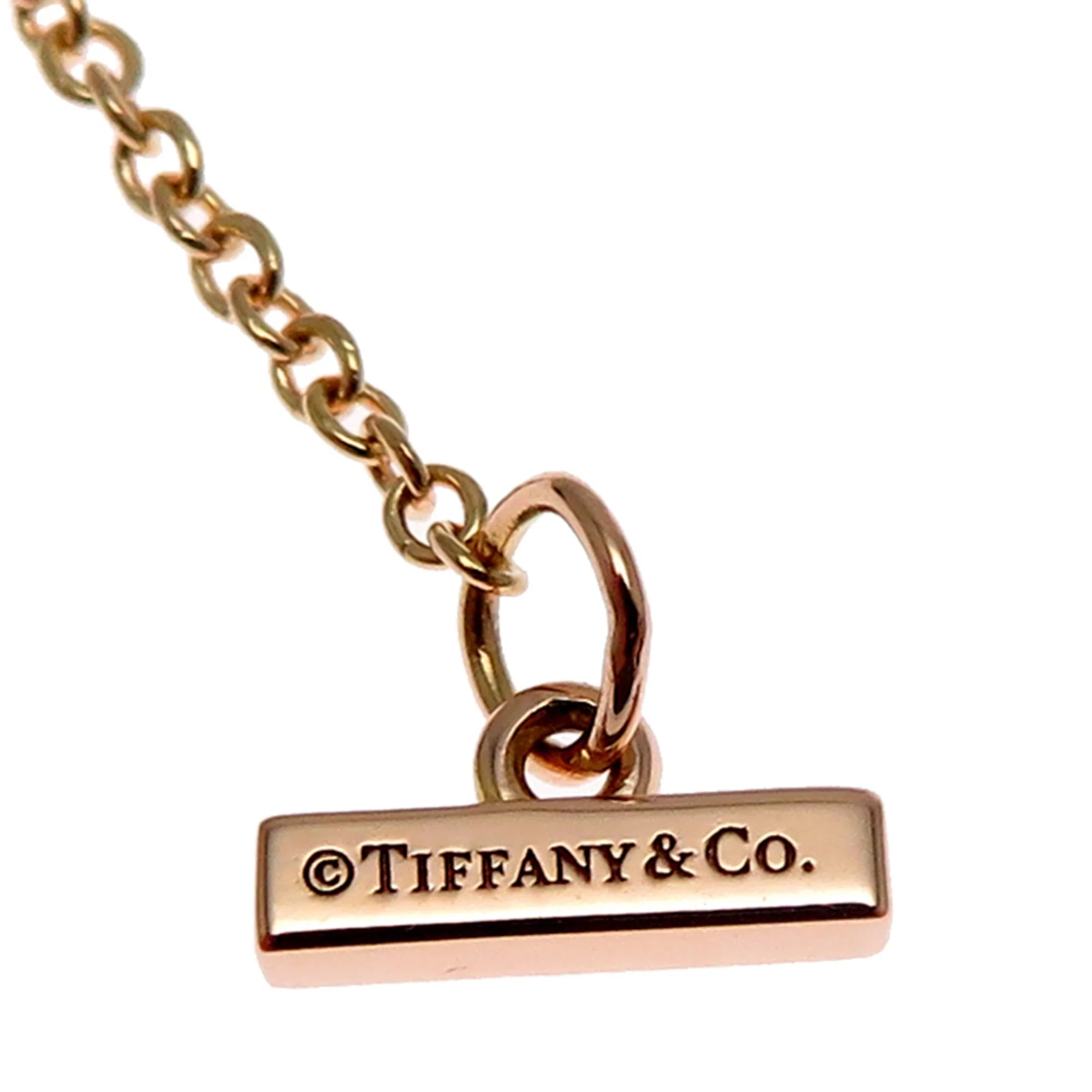 Pendant Necklace 18K Rose Gold With Diamond and Mother of Pearl - Image 6