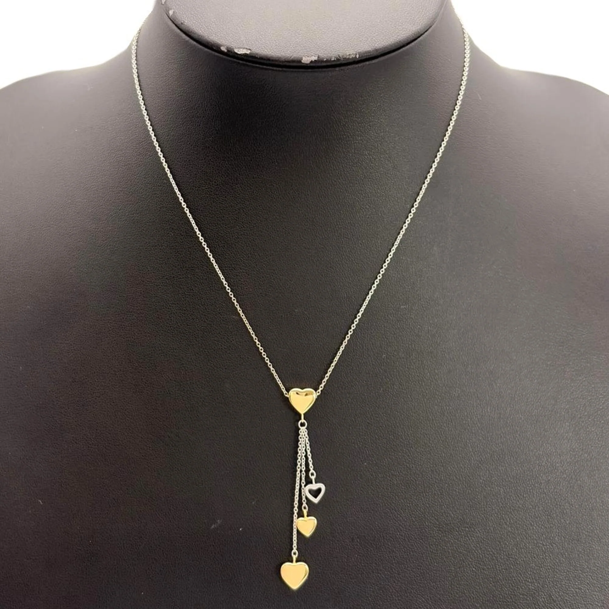 Pendant Necklace 18K White Gold and 18K Yellow Gold - Image 2
