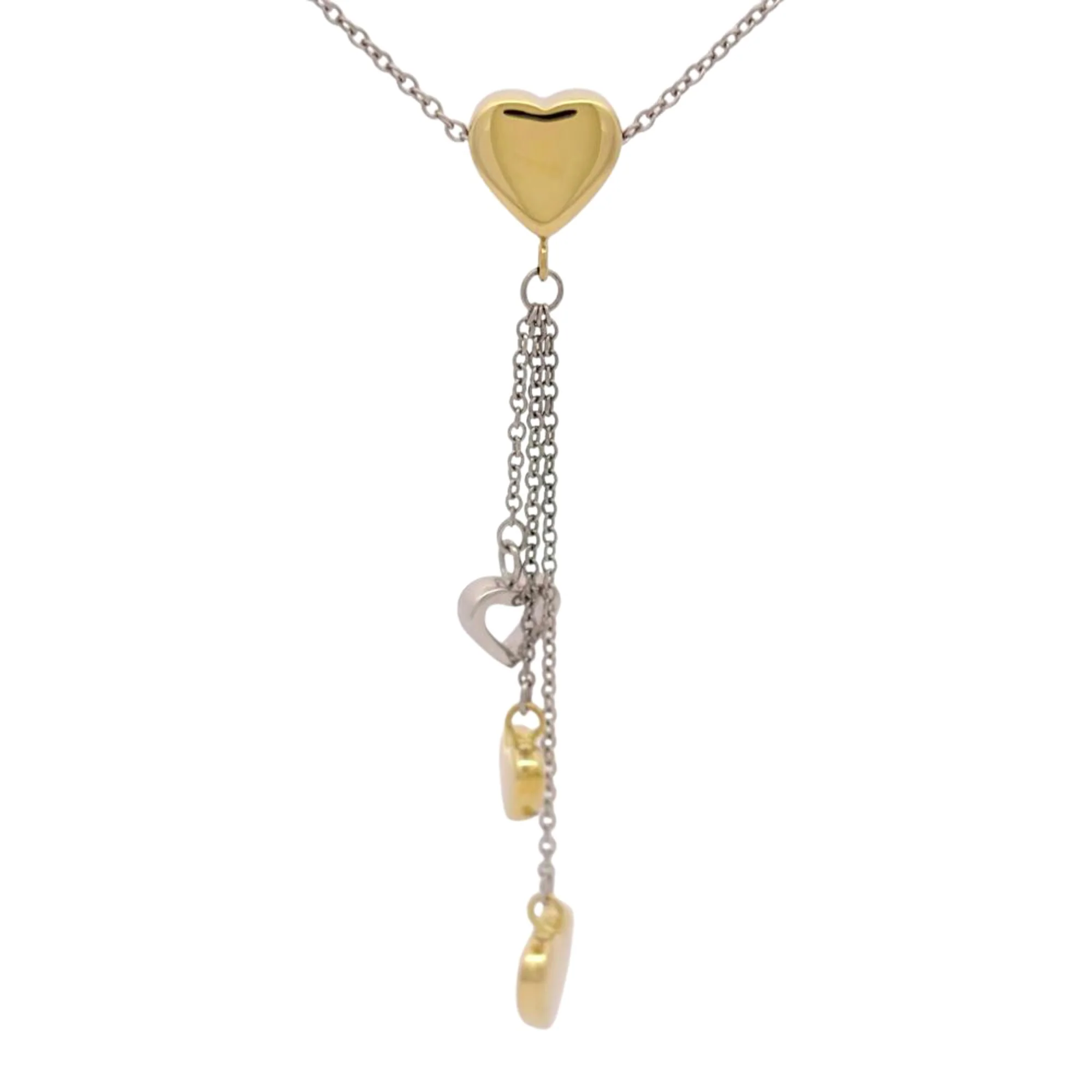 Pendant Necklace 18K White Gold and 18K Yellow Gold - Image 5