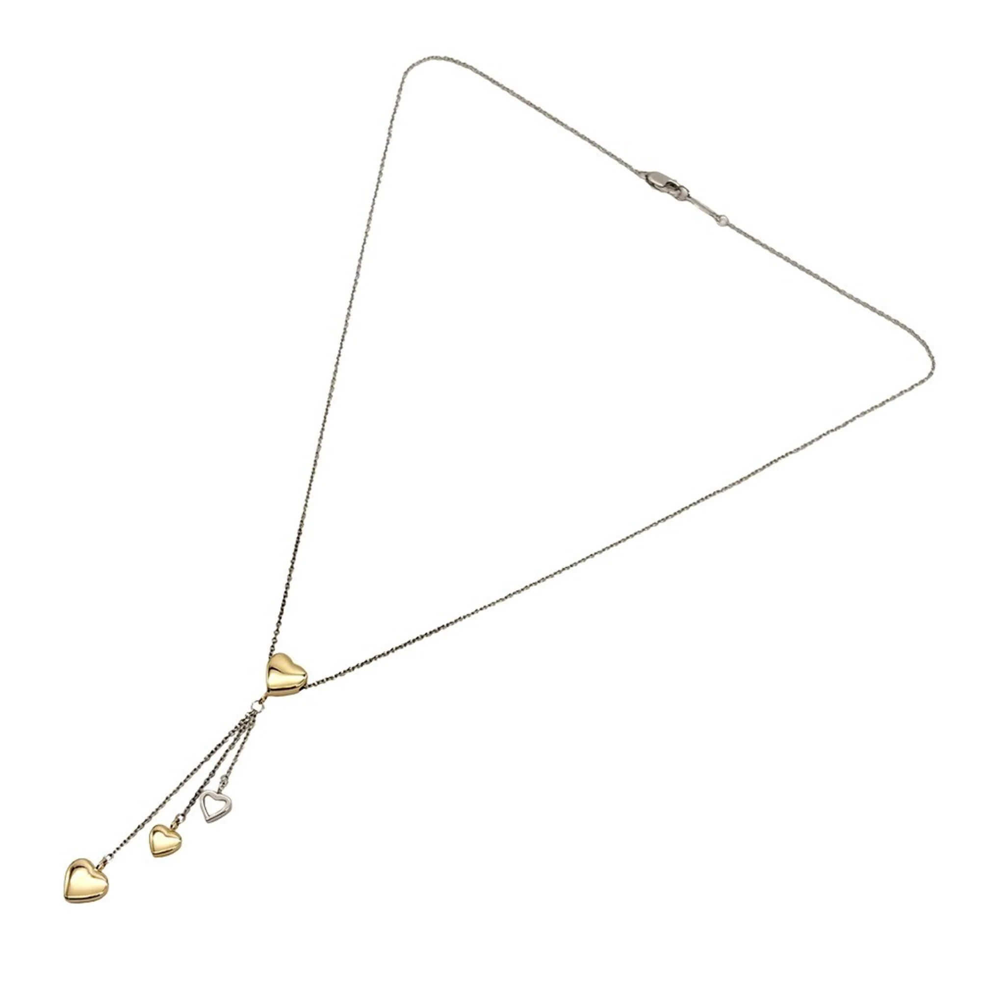 Pendant Necklace 18K White Gold and 18K Yellow Gold - Image 9