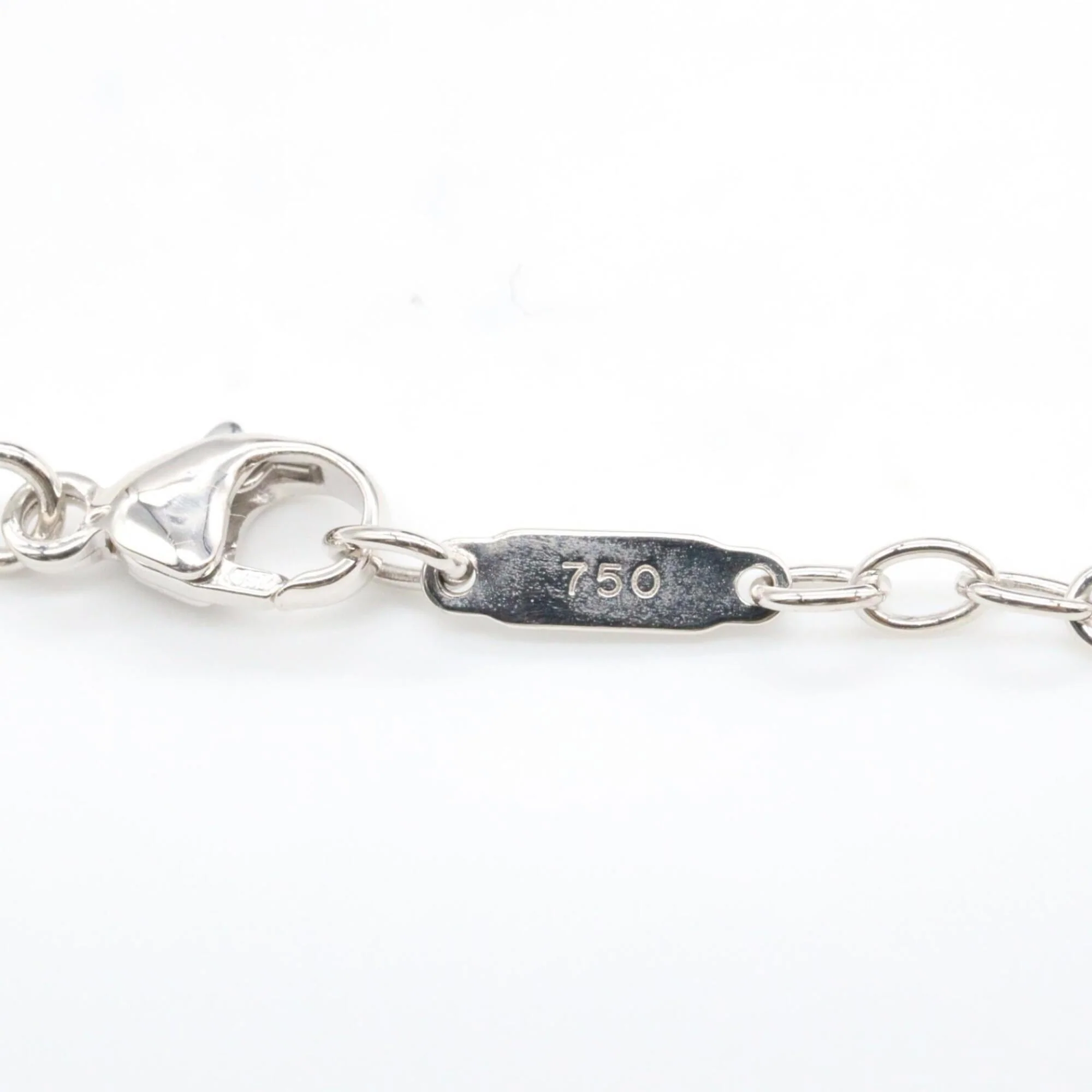 Pendant Necklace 18K White Gold with Diamond - Image 4