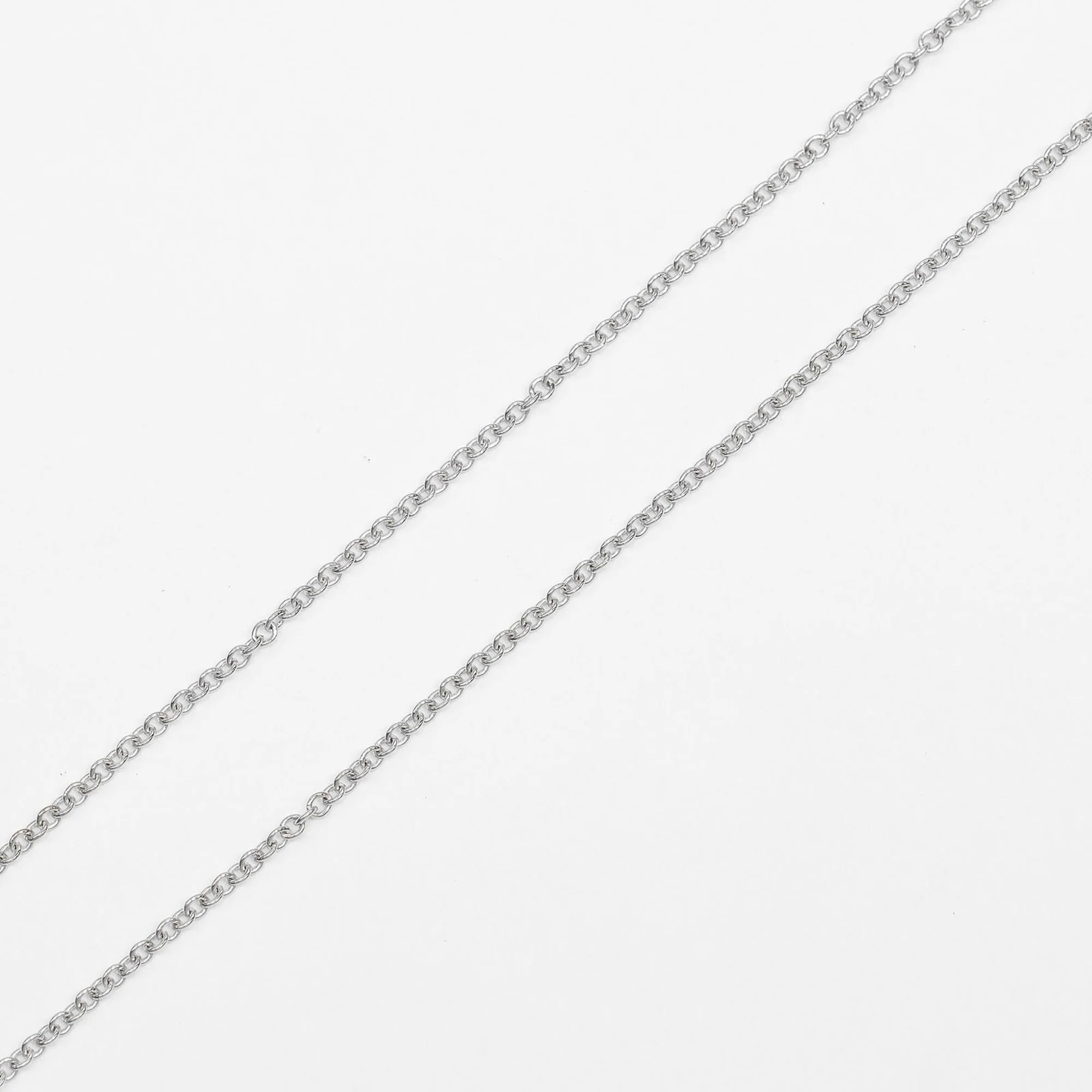 Pendant Necklace 18K White Gold with Diamond - Image 5