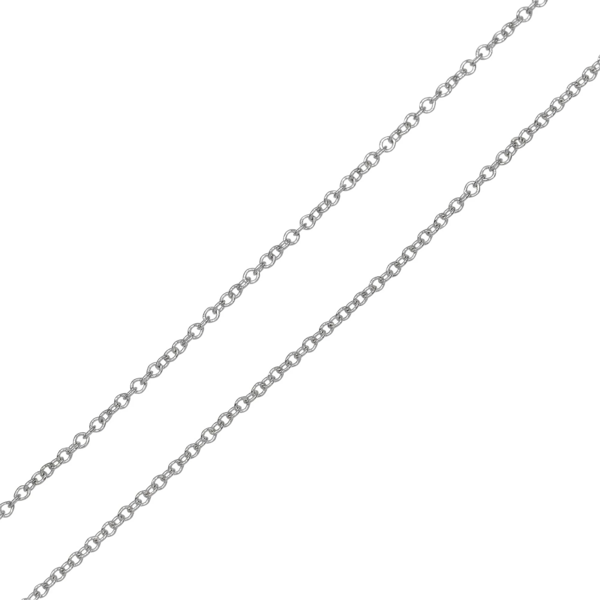 Pendant Necklace 18K White Gold with Diamonds - Image 4