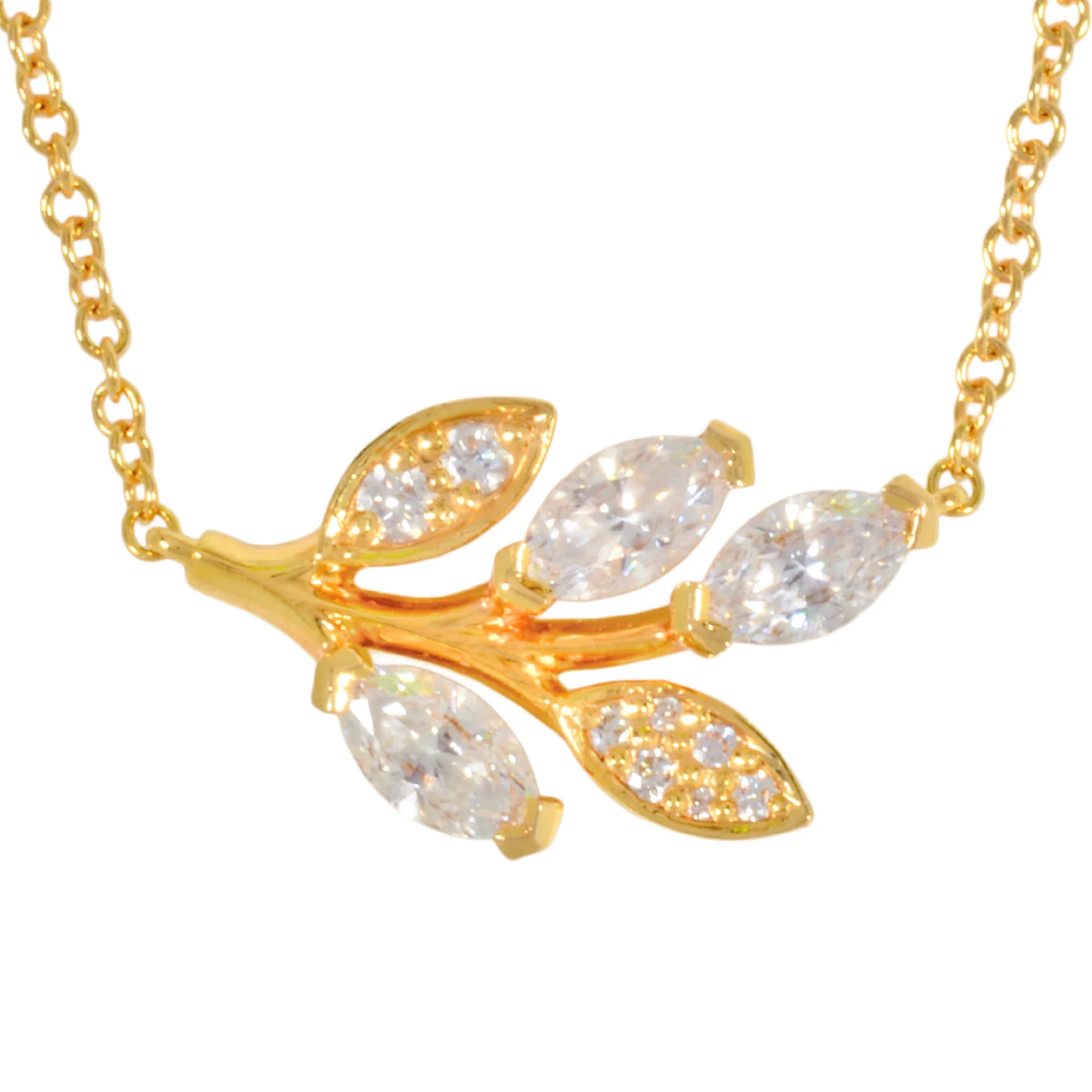 Pendant Necklace 18K Yellow Gold with Diamond