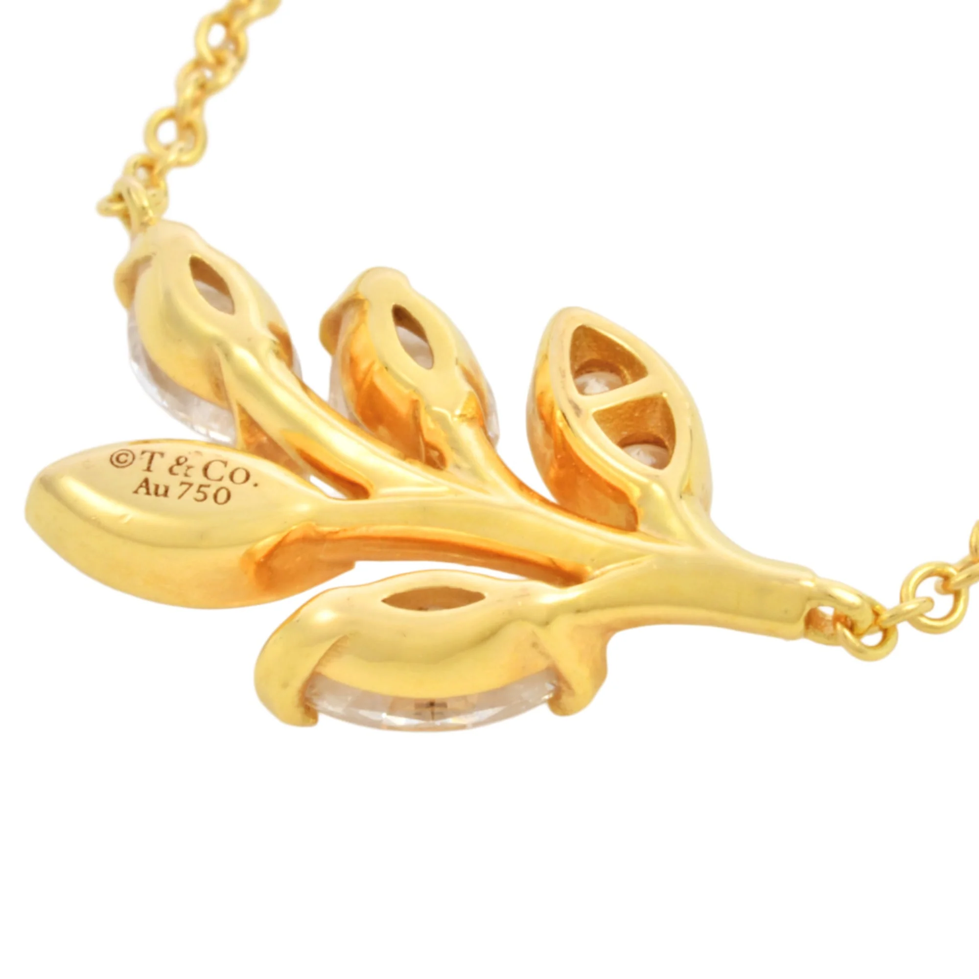 Pendant Necklace 18K Yellow Gold with Diamond - Image 4