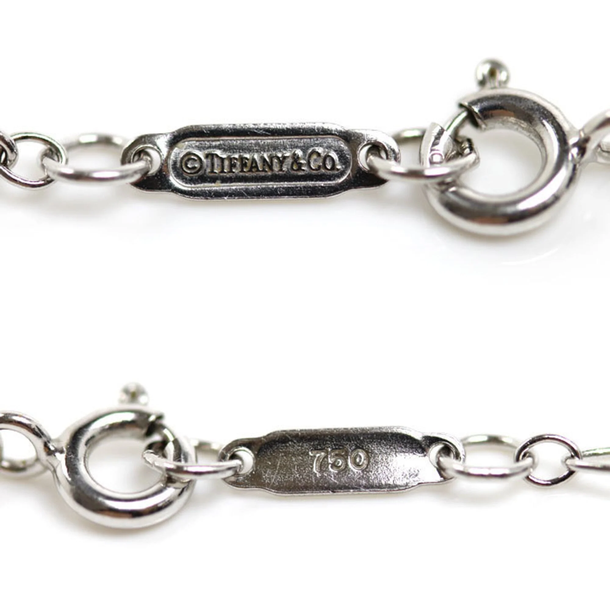 Pendant Necklace Oval Link 18K White Gold - Image 3