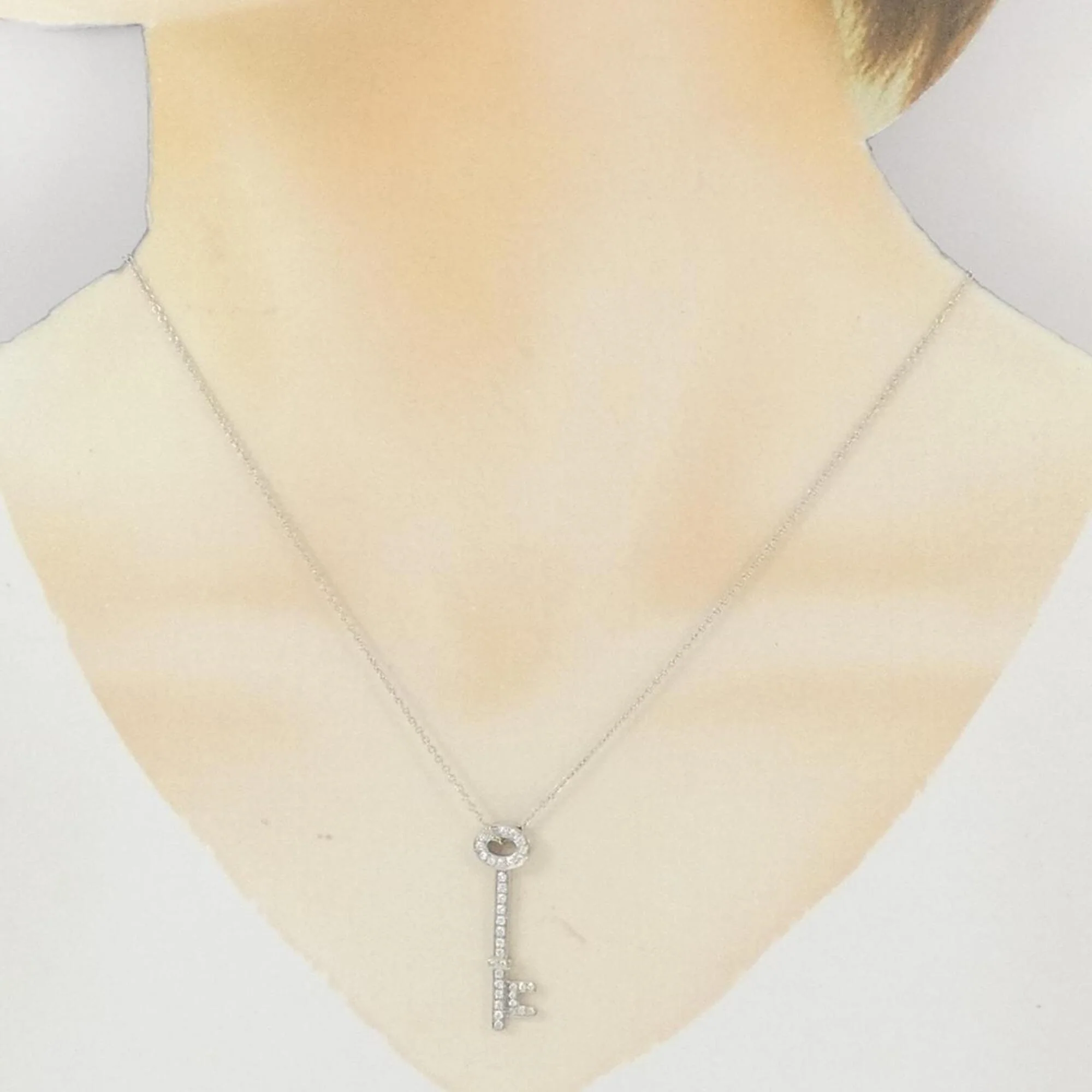 Pendant Necklace Platinum With Diamond - Image 6