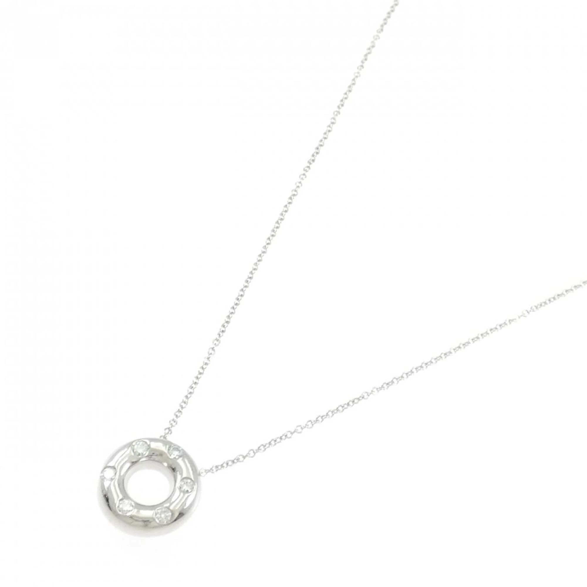 Pendant Necklace Platinum with Diamond - Image 2