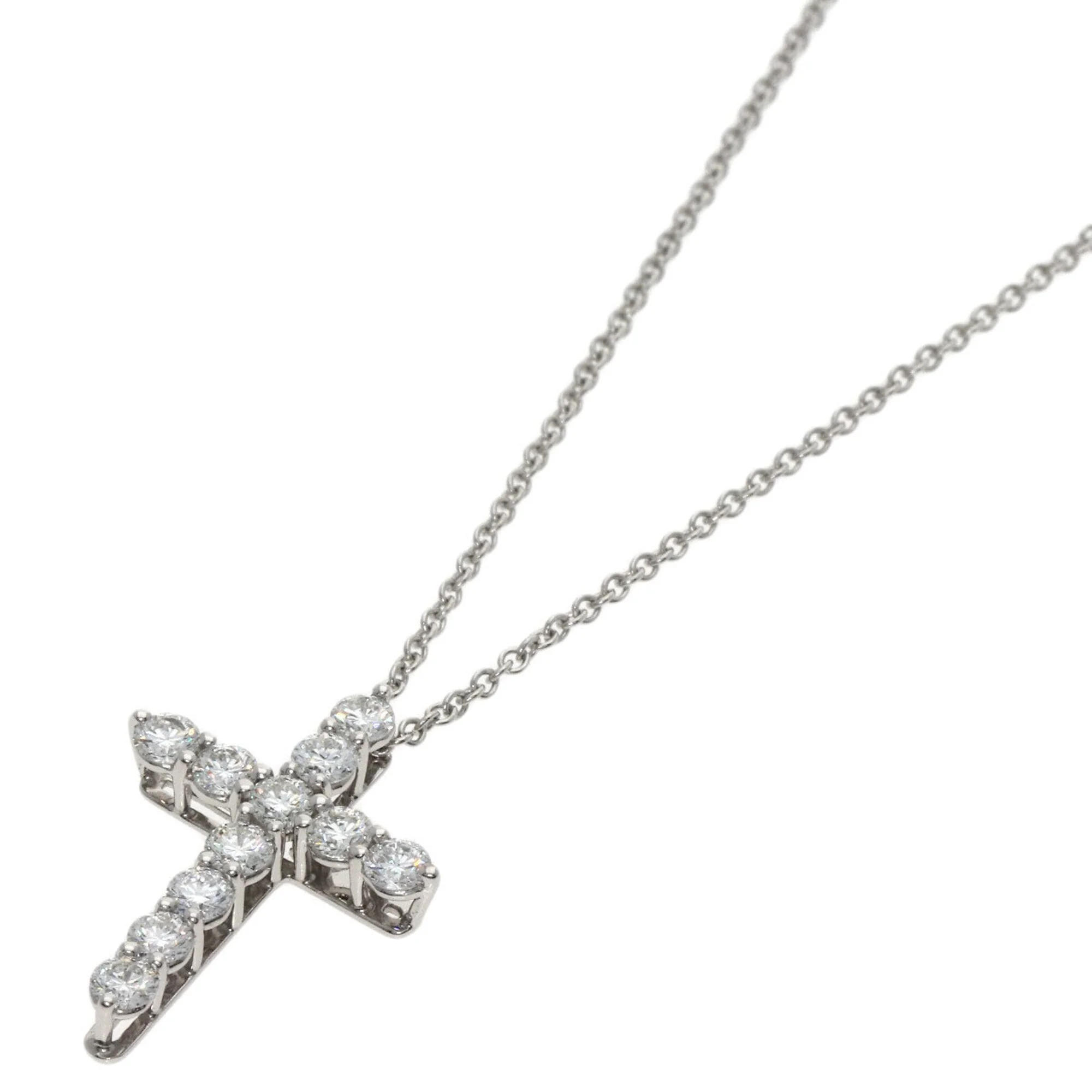 Pendant Necklace Platinum with Diamond Small