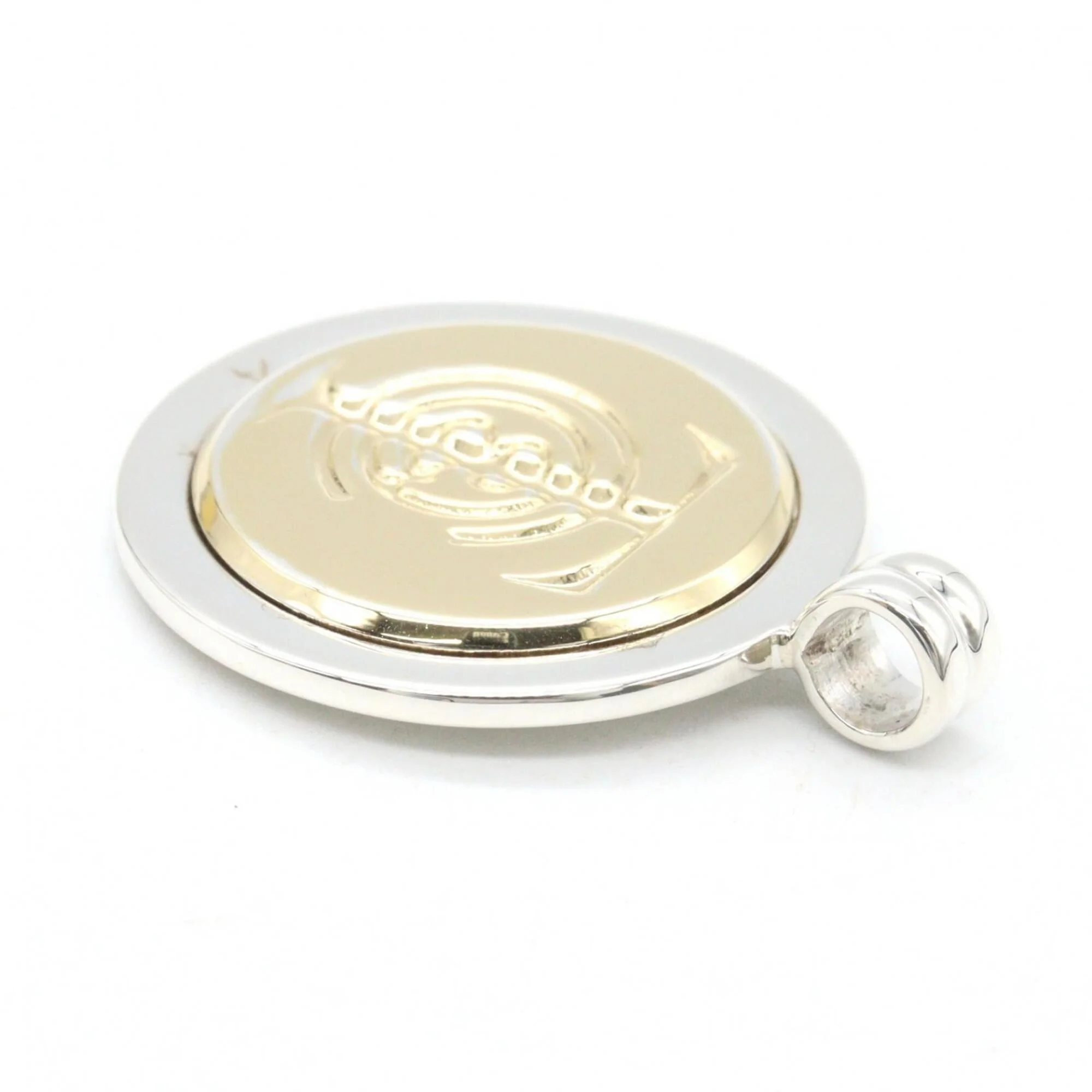 Pendant Necklace Sterling Silver and 18K Yellow Gold - Image 4