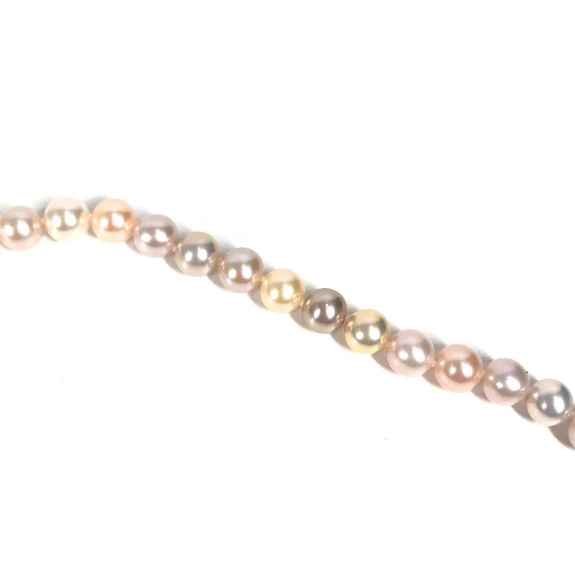 Pendant Necklace Sterling Silver Pink with Pearl - Image 9