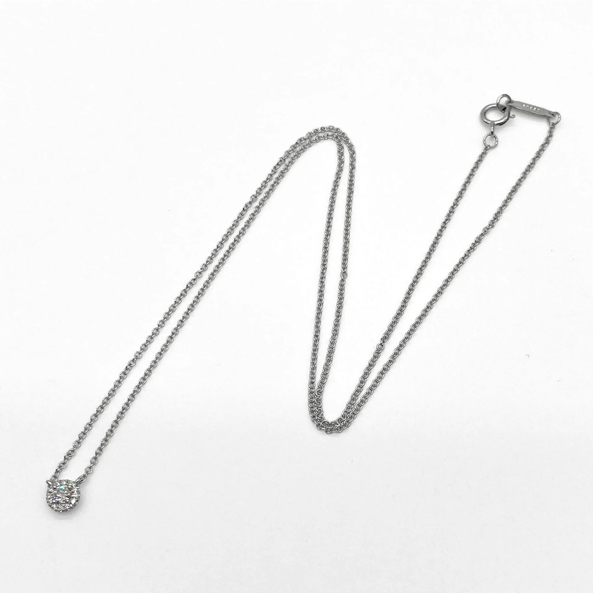 Pendant Necklace Sterling Silver with Diamond - Image 4