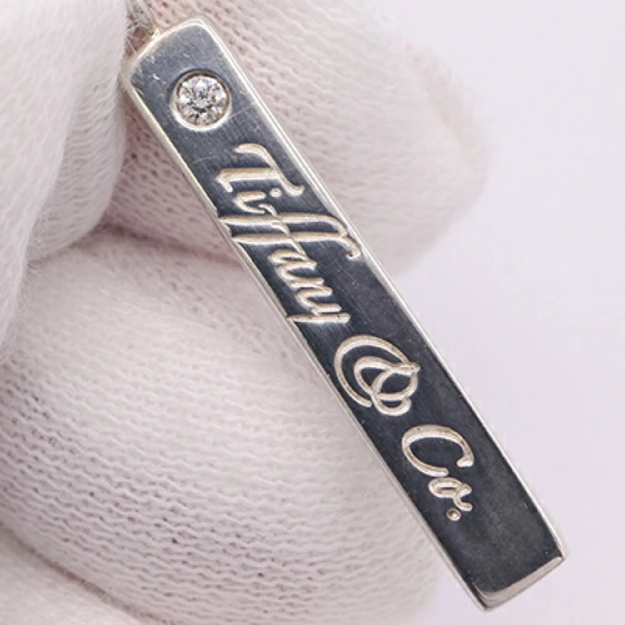 Pendant Necklace Sterling Silver with Diamond - Image 5
