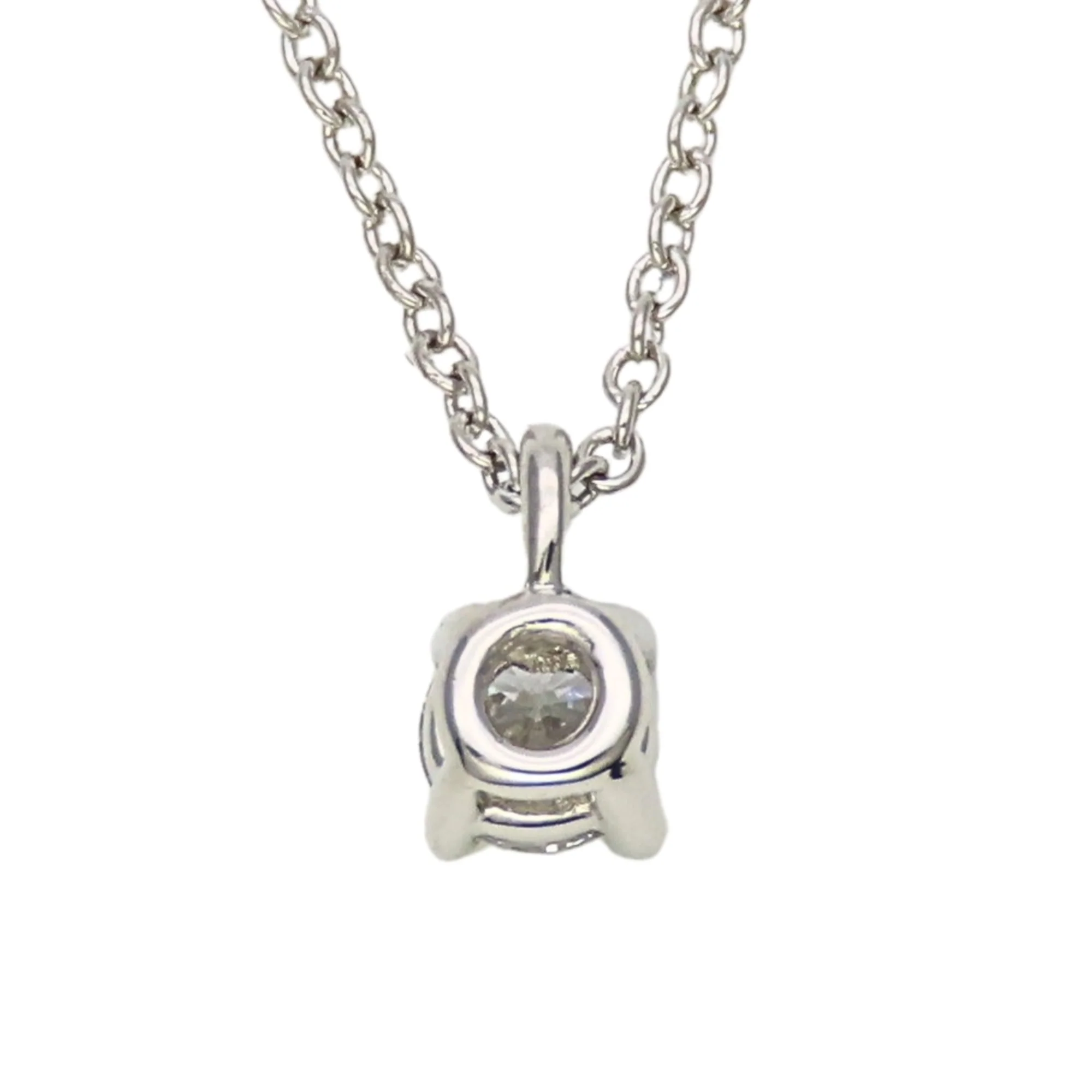 Pendant Necklace Sterling Silver with Diamond - Image 3
