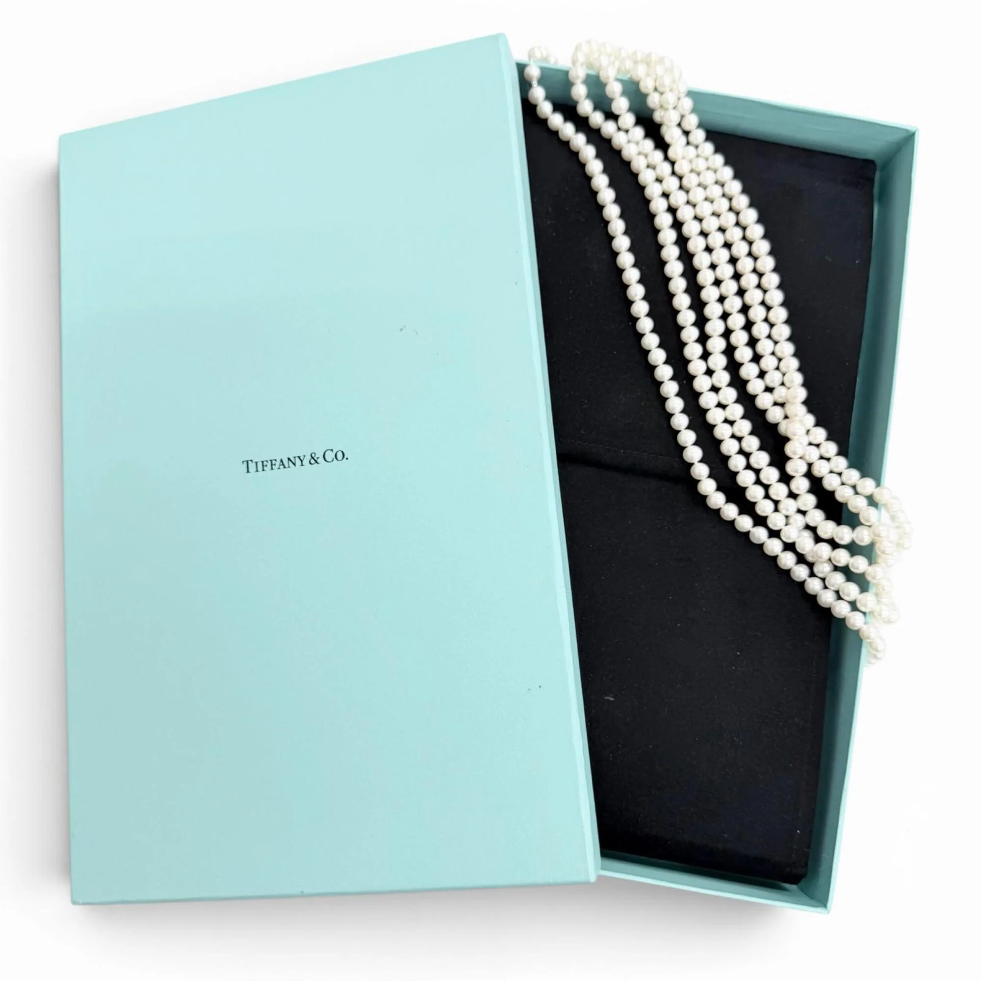 Pendant Necklace Sterling Silver with Freshwater Pearl Long - Image 2