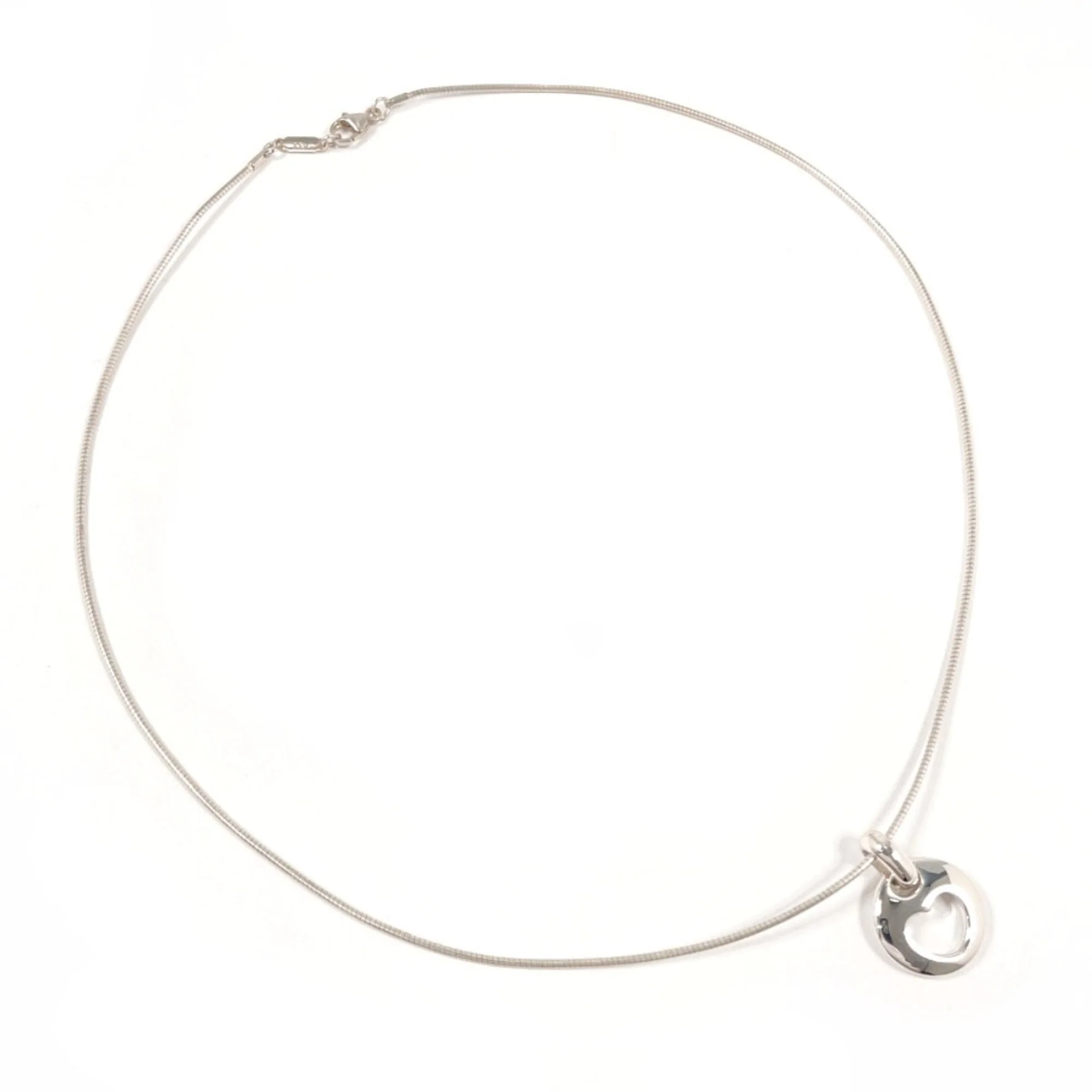 Pierced Heart Pendant Necklace Sterling Silver - Image 3