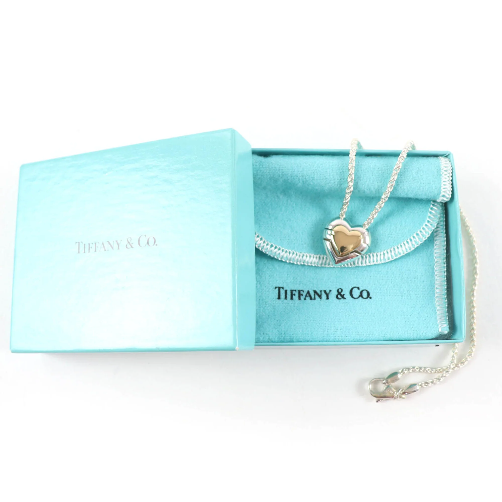 Puzzle Heart Pendant Necklace Sterling Silver - Image 2
