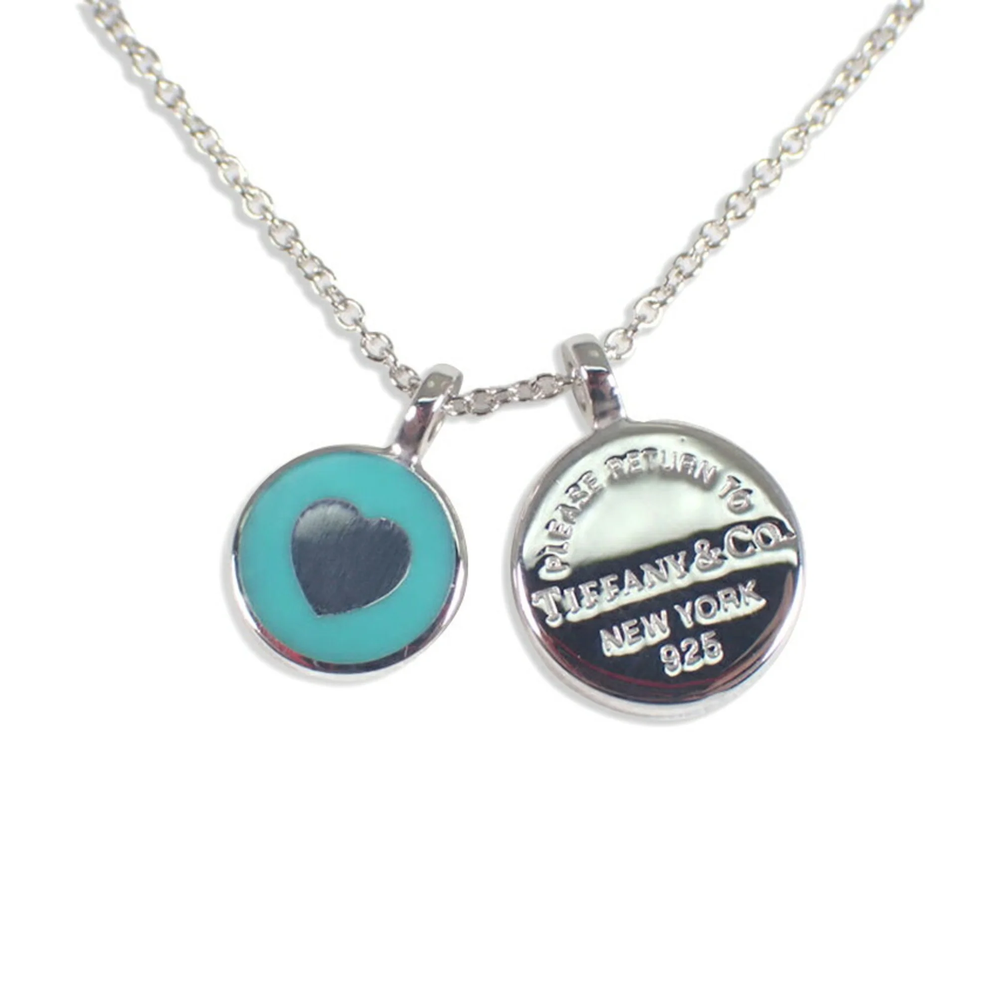 Return To Tiffany Circle Pendant Necklace Sterling Silver