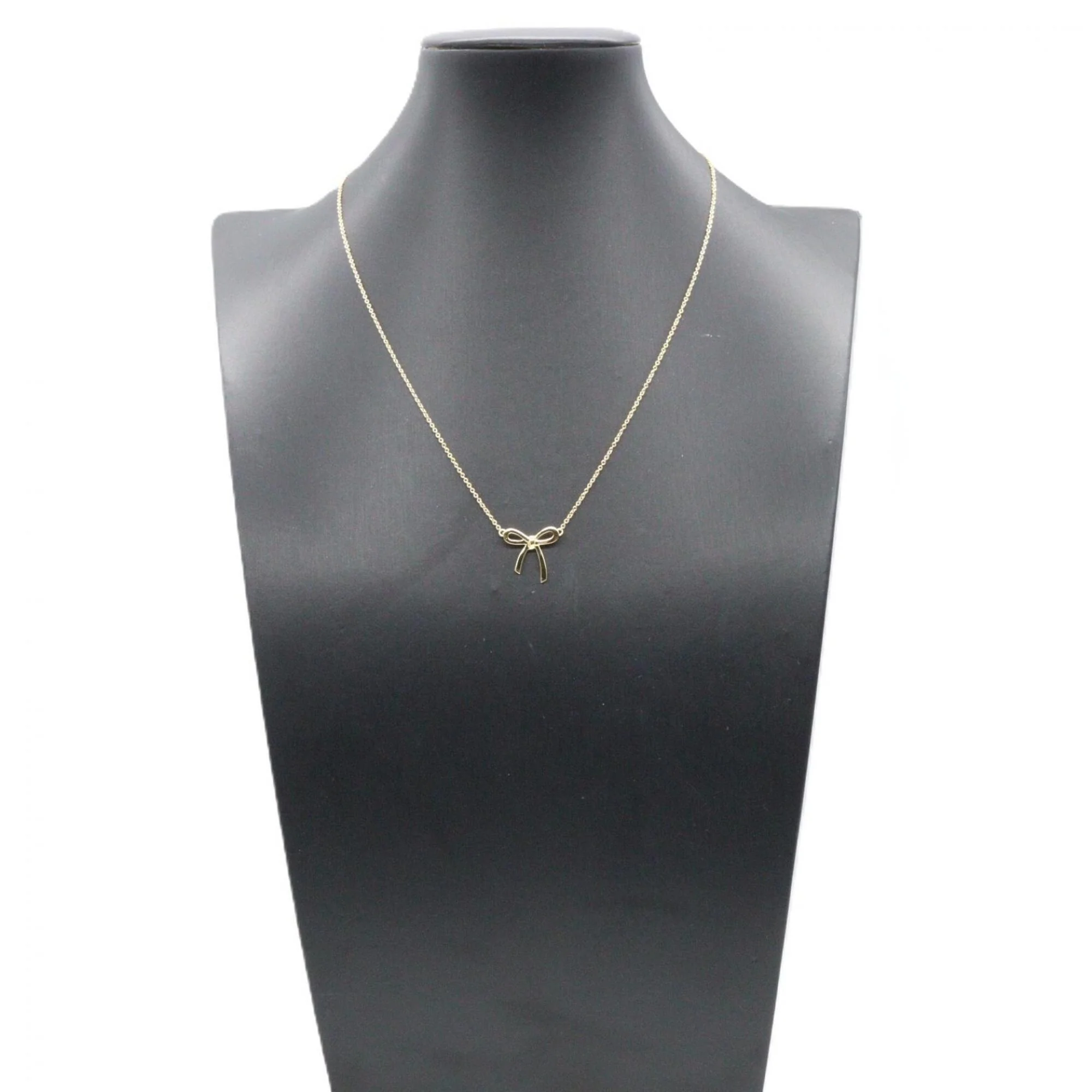 Ribbon Pendant Necklace 18K Yellow Gold - Image 5