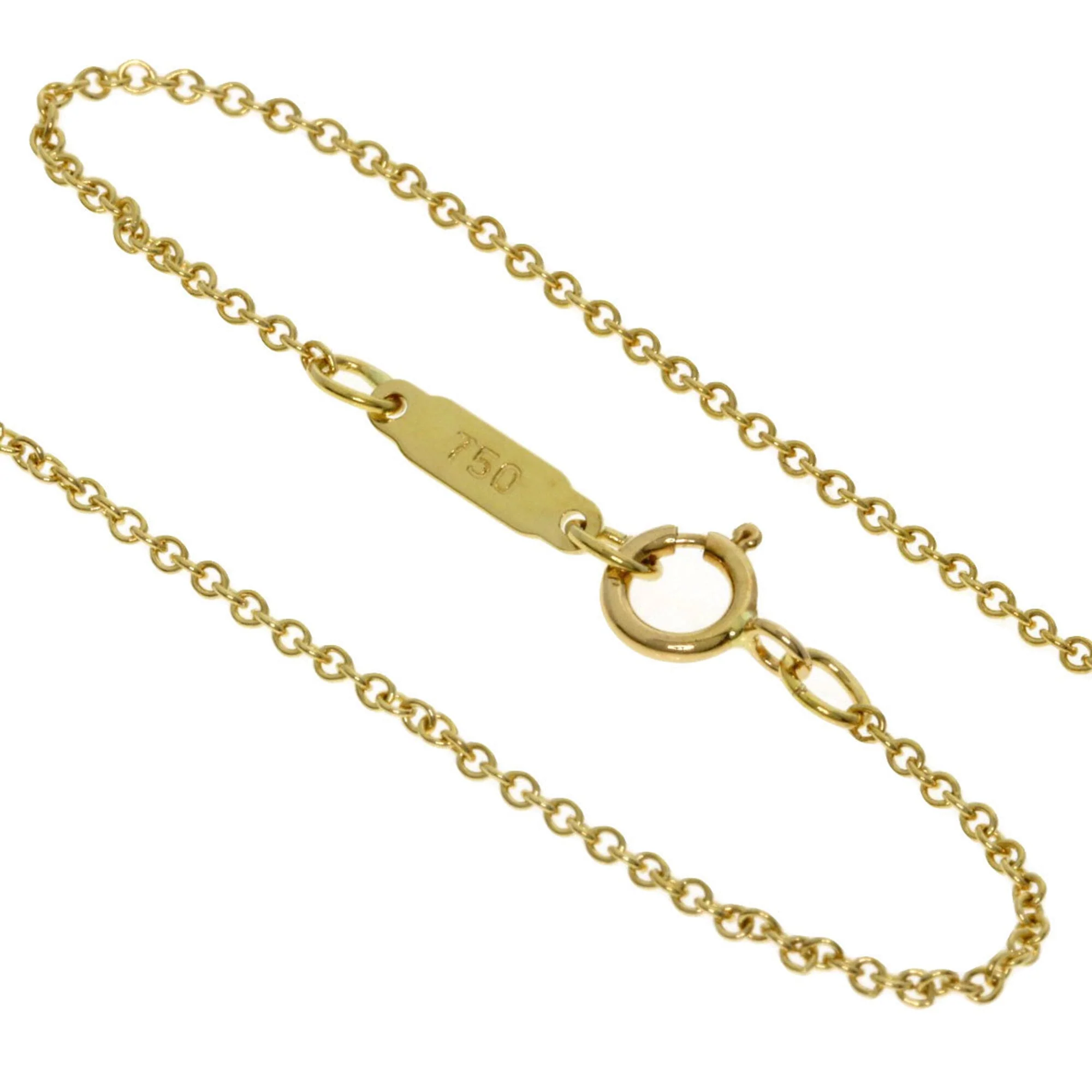 Ribbon Pendant Necklace 18K Yellow Gold with Diamond - Image 3