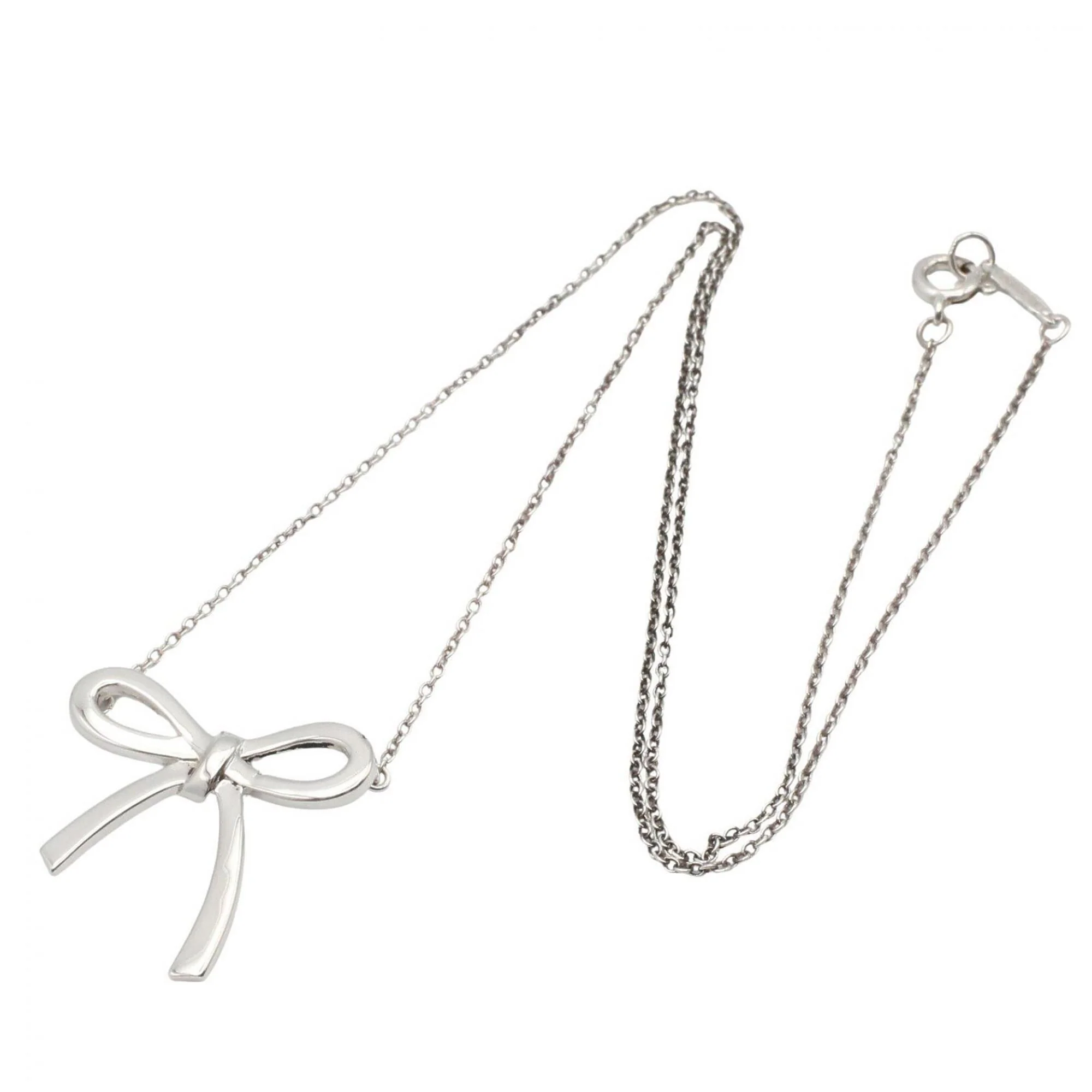 Ribbon Pendant Necklace Sterling Silver - Image 2