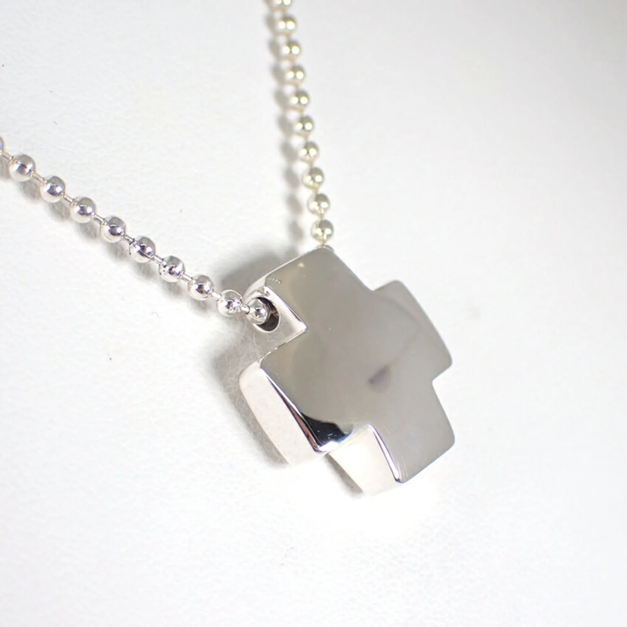 Roman Cross Pendant Necklace Sterling Silver - Image 4