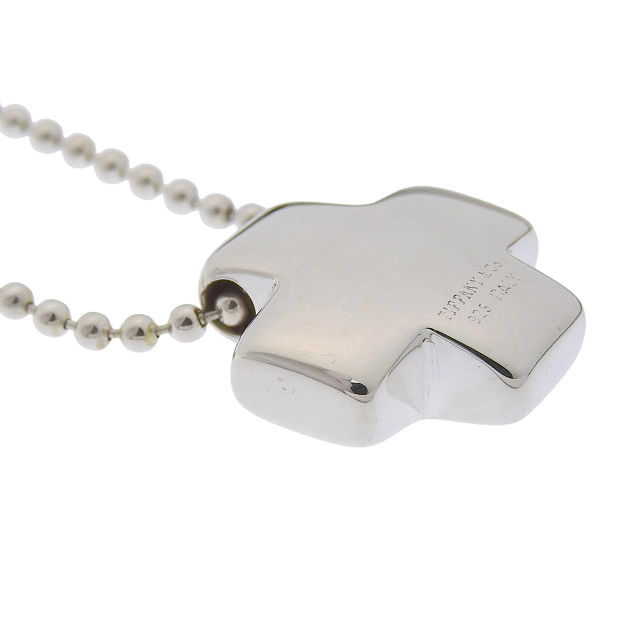 Roman Cross Pendant Necklace Sterling Silver - Image 6