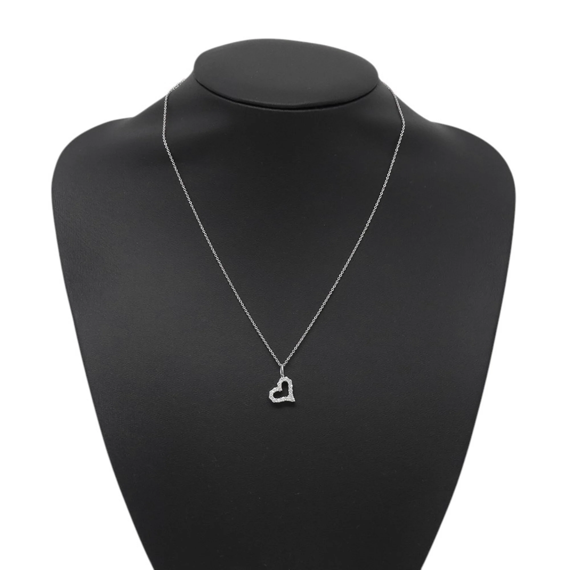 Sentimental Heart Pendant Necklace Platinum - Image 4