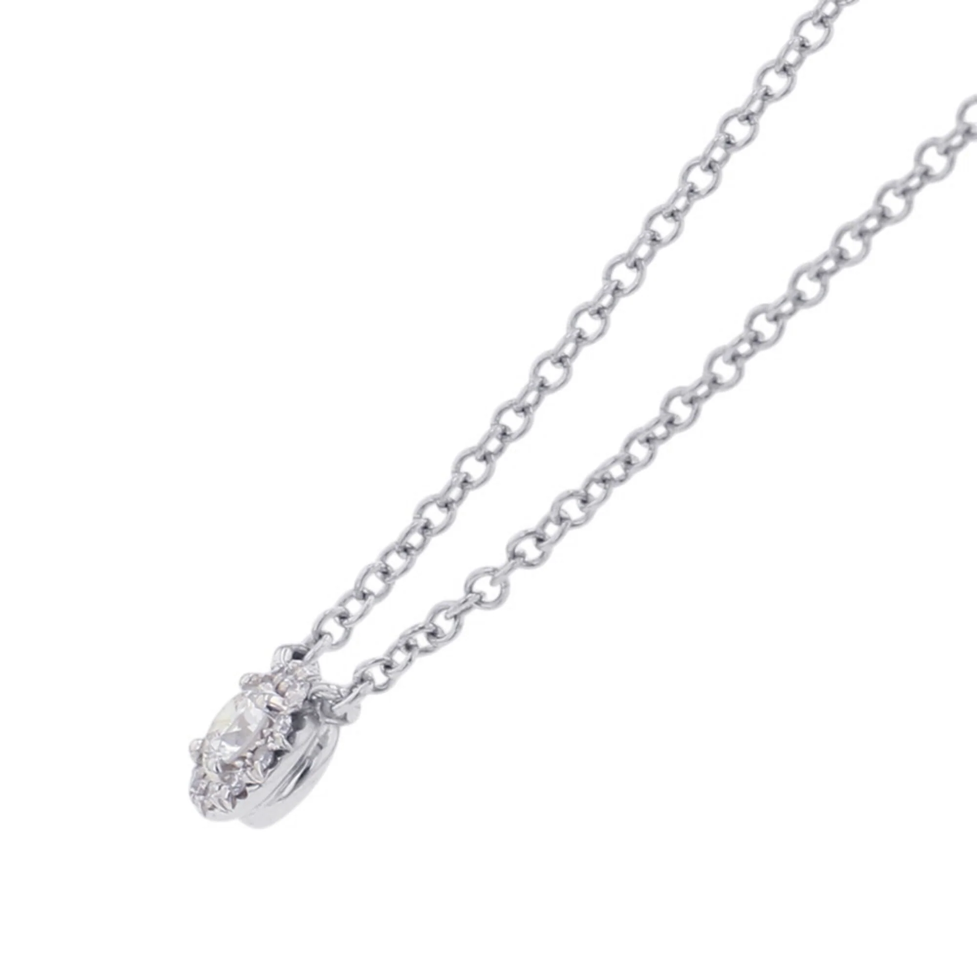 Soleste Pendant Necklace Platinum with Diamonds - Image 2