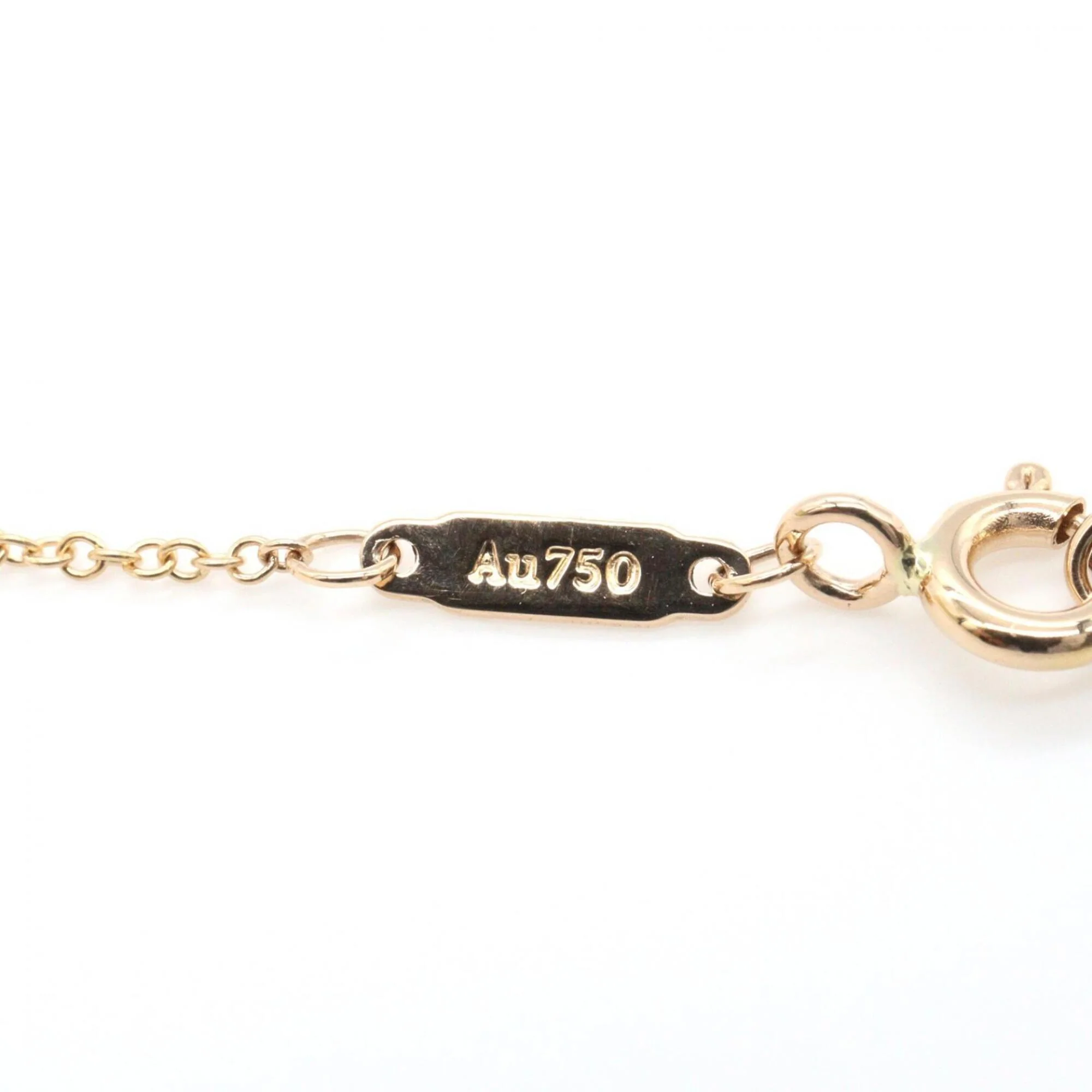 T Smile Mini Pendant Necklace 18K Rose Gold with Diamonds - Image 4